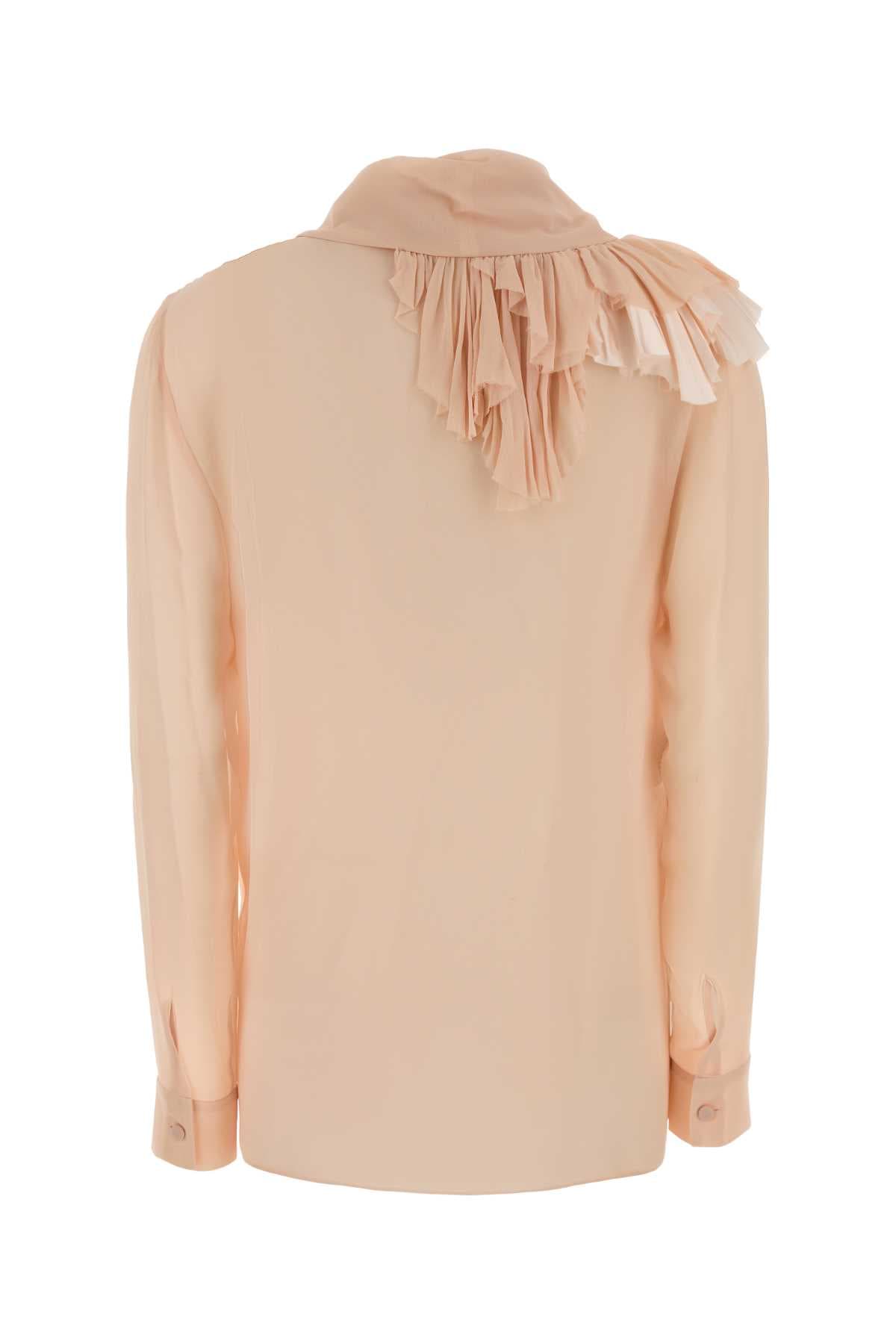 Light pink silk shirt - мініатюра 2
