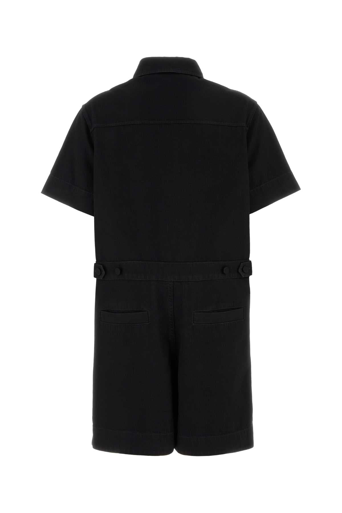 Black denim jumpsuit - мініатюра 2