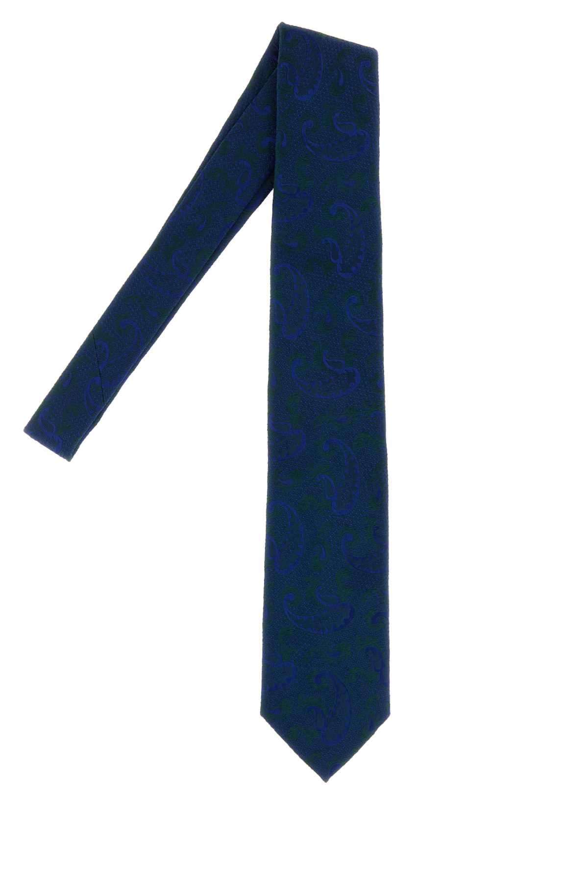 Embroidered silk tie - мініатюра 2