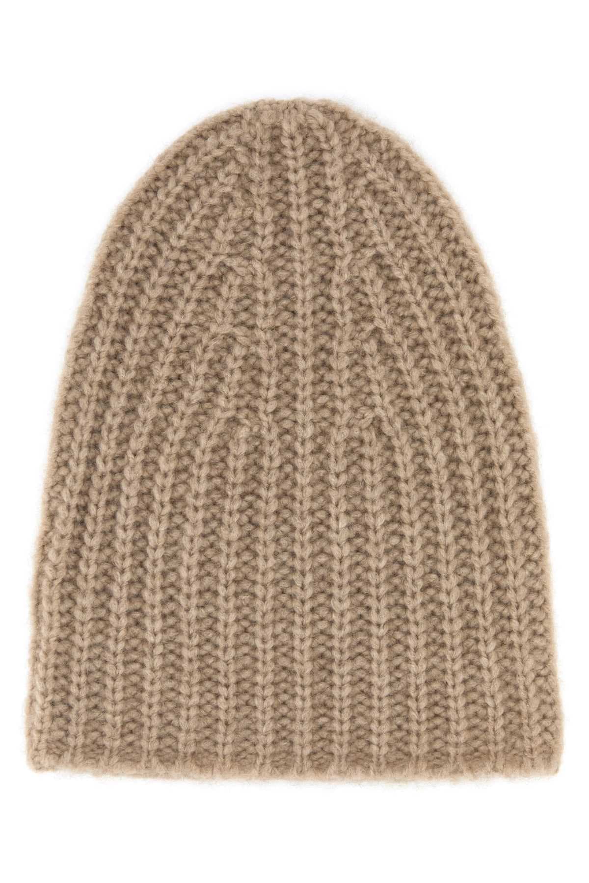 Cappuccino cashmere beanie hat - мініатюра 2