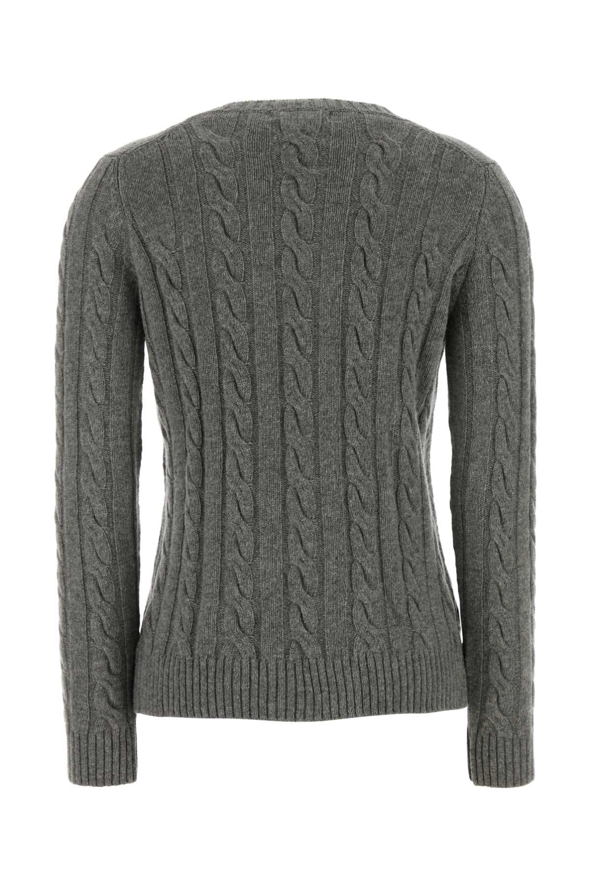 Grey wool blend Barid sweater - мініатюра 2