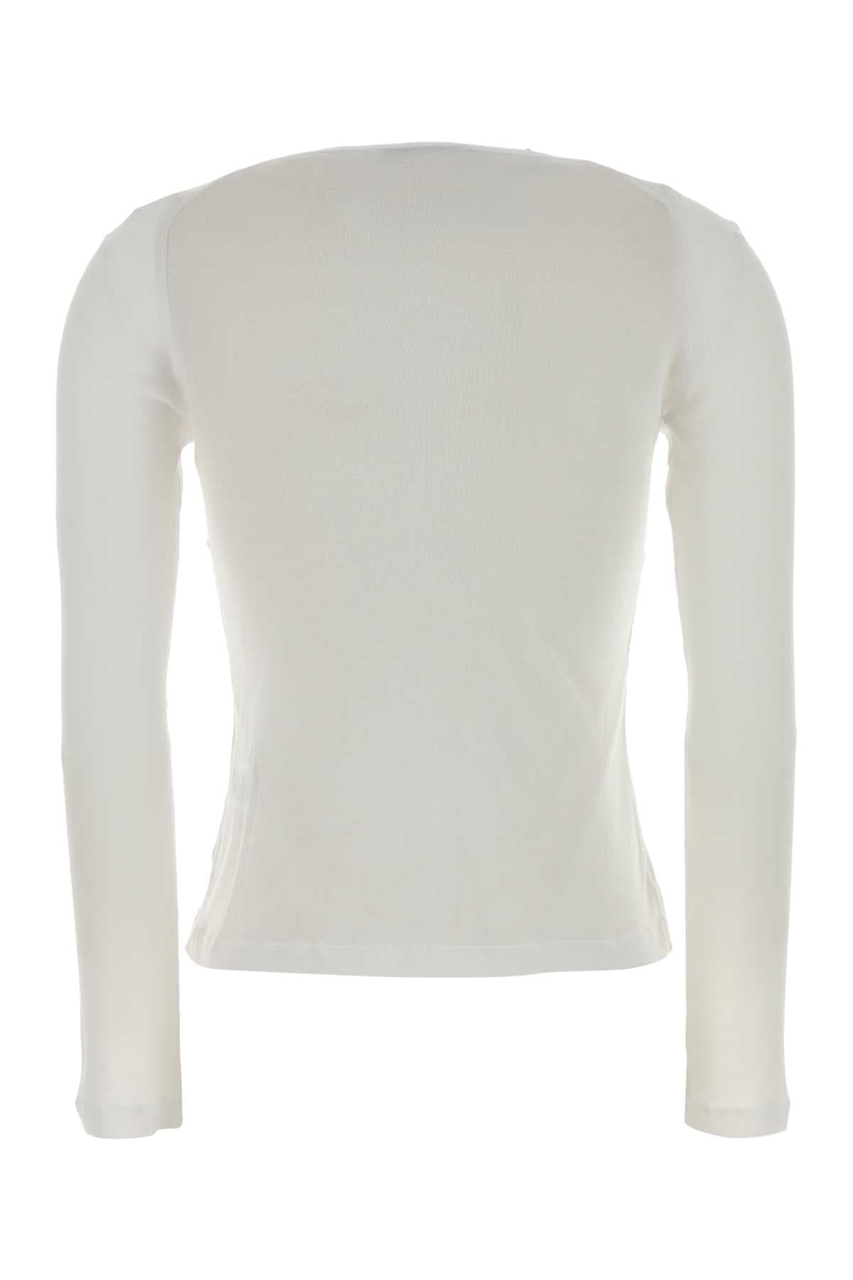 White cotton Maura t-shirt - мініатюра 2