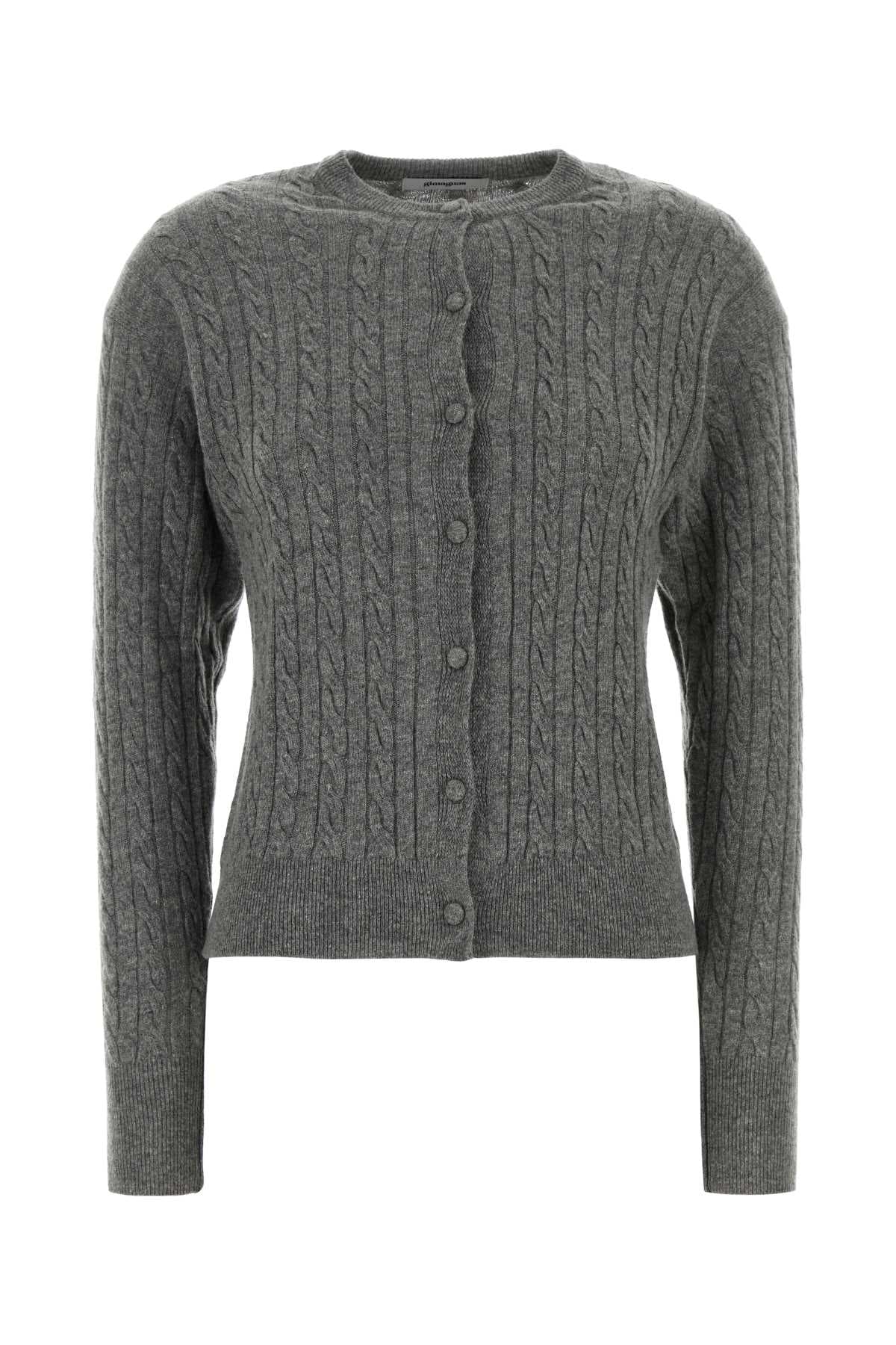 Grey wool blend Rina cardigan