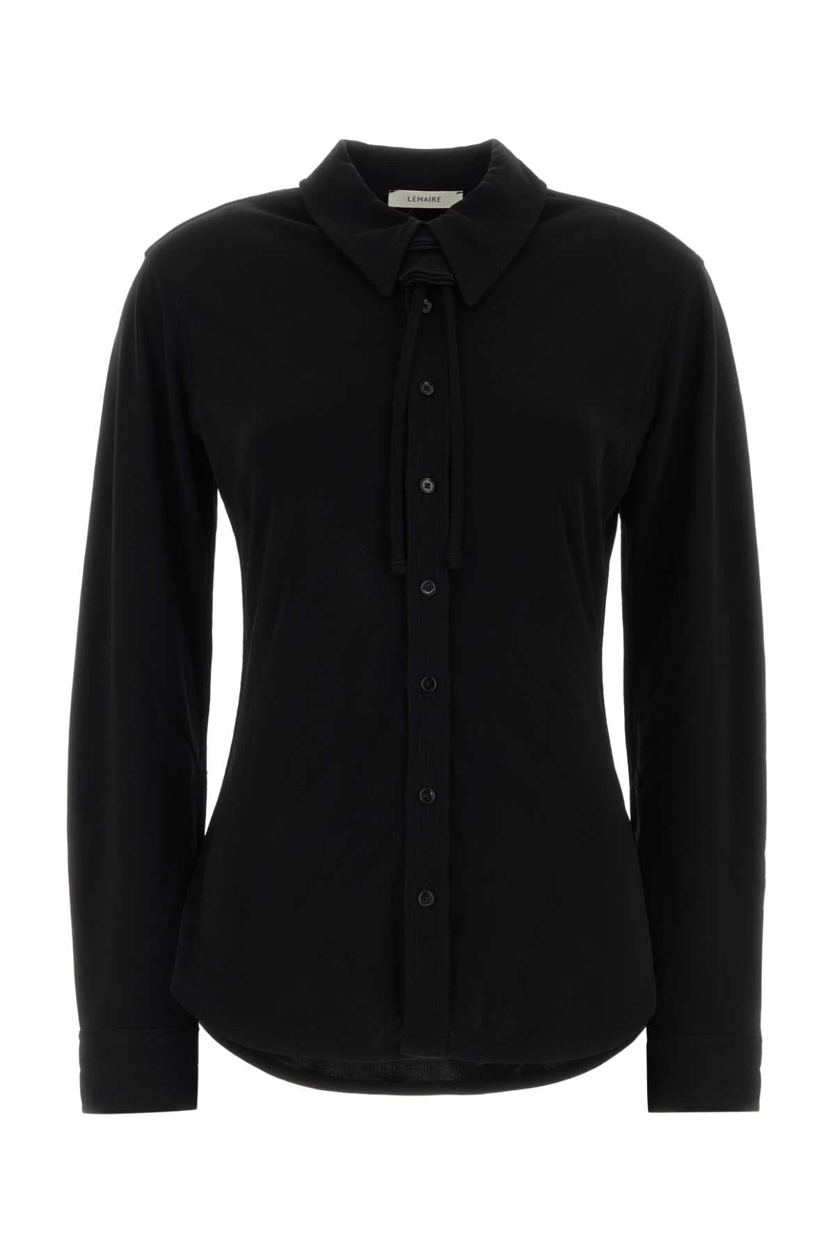 Black viscose shirt