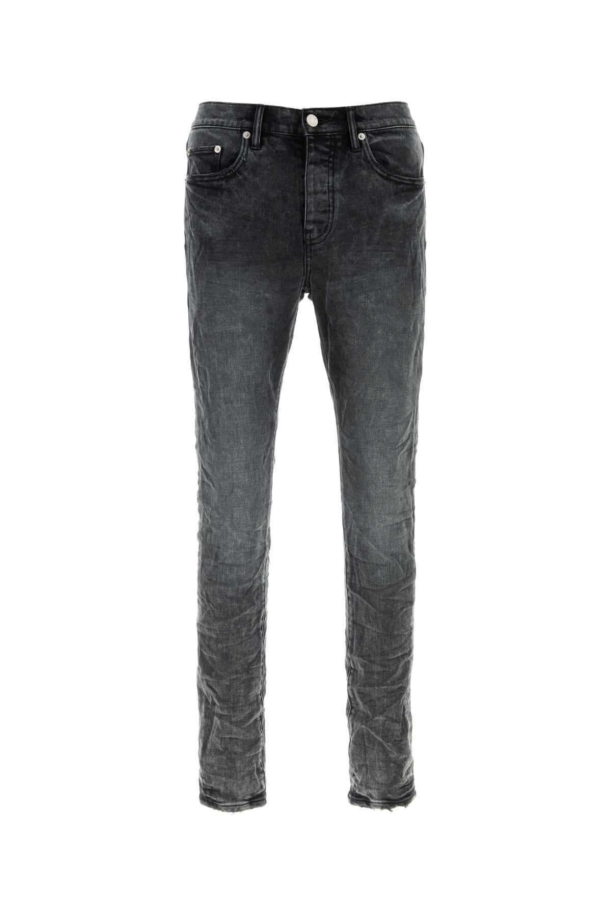 Black stretch denim jeans