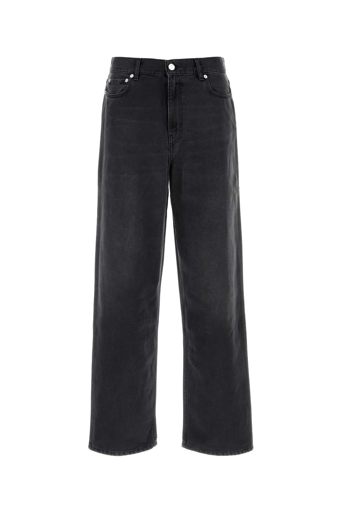 Black denim jeans