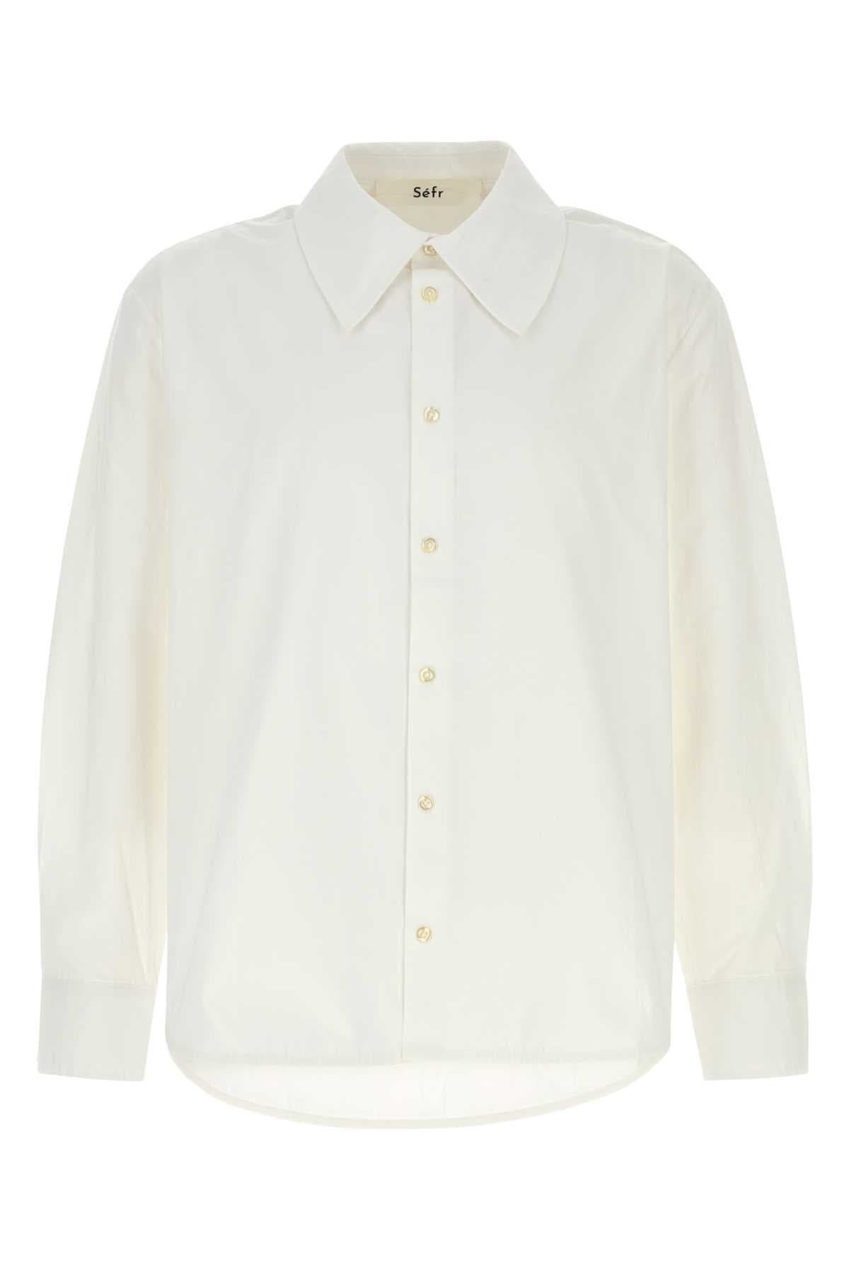 White poplin Trino shirt
