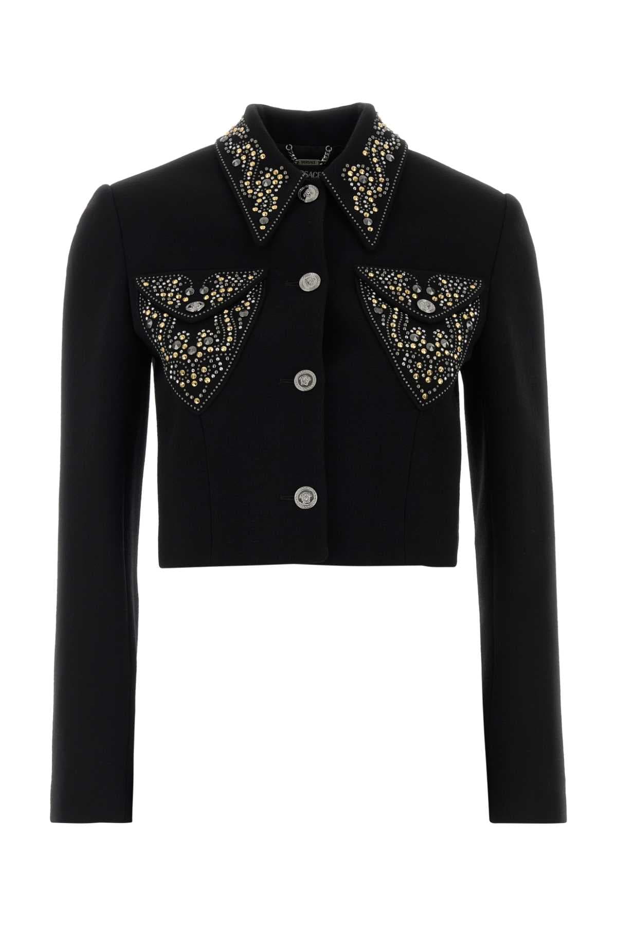 Black wool blazer