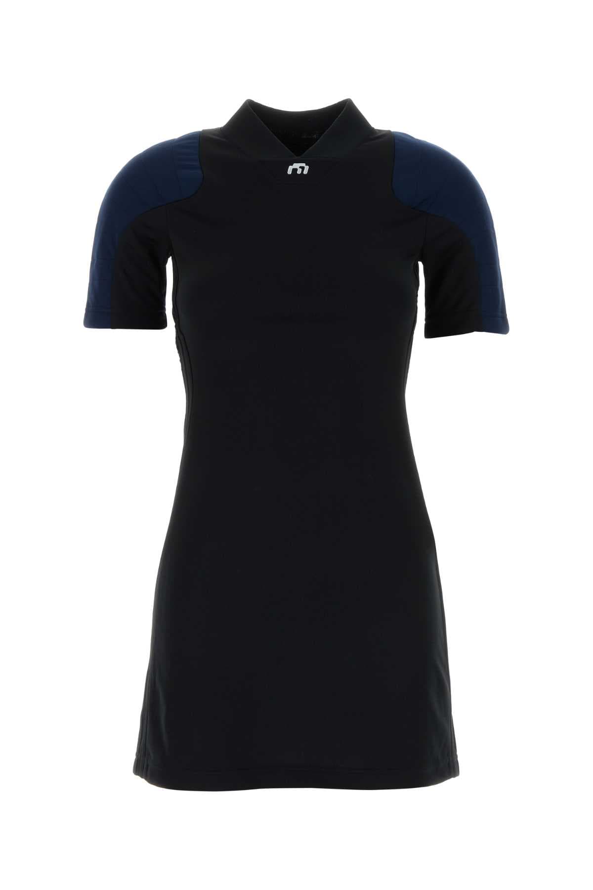 Black polyester Adidas by Miaou mini dress