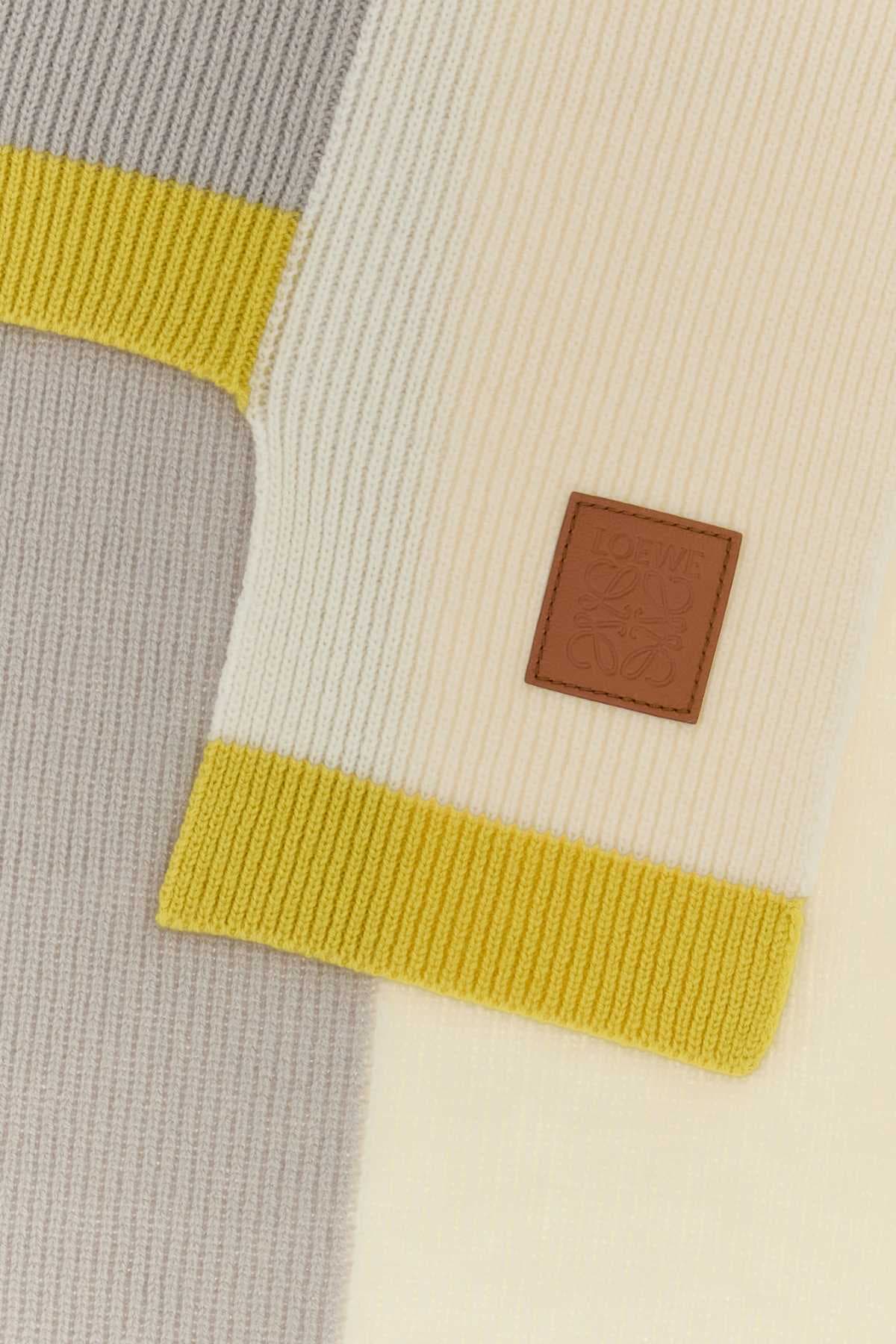 Two-tone wool scarf - мініатюра 2