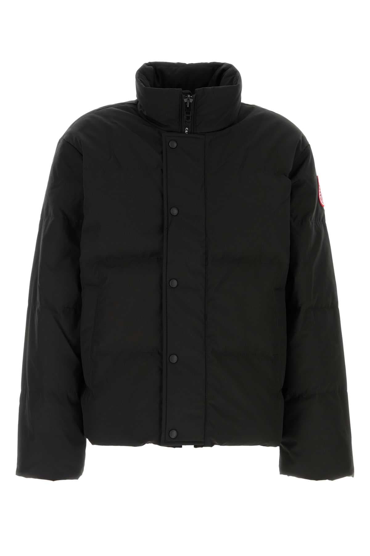 Black polyester blend Bayview down jacket