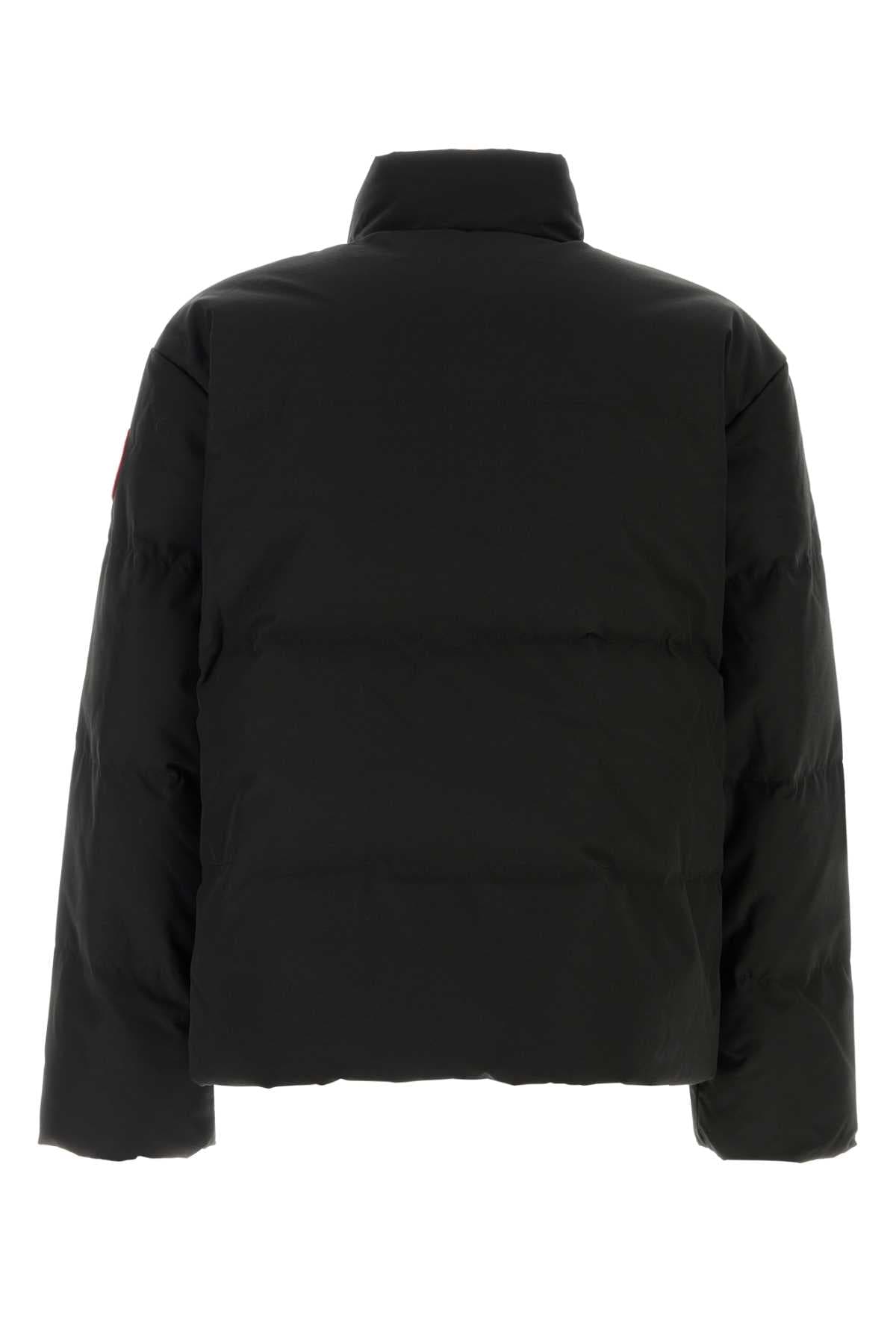 Black polyester blend Bayview down jacket - мініатюра 2