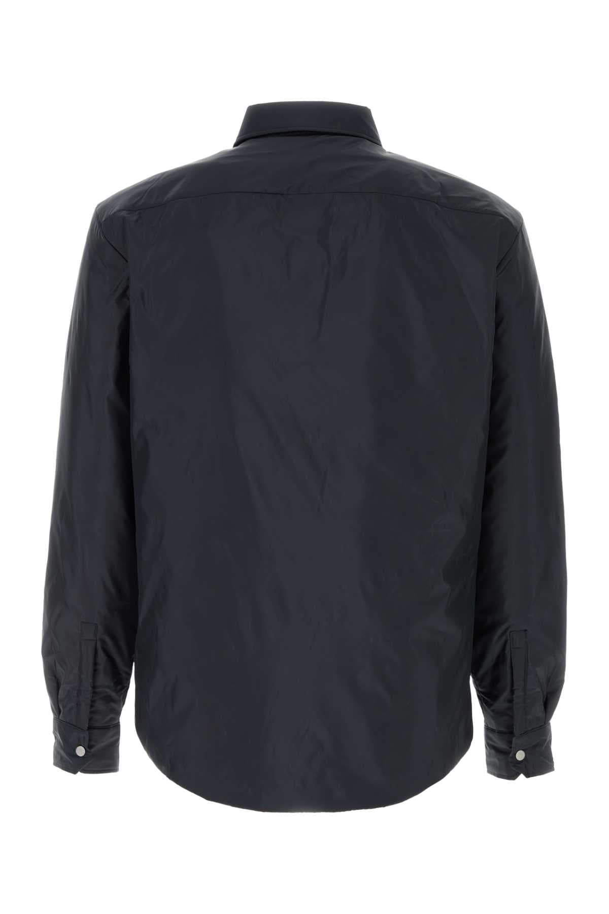 Midnight blue polyester Luke shirt - мініатюра 2