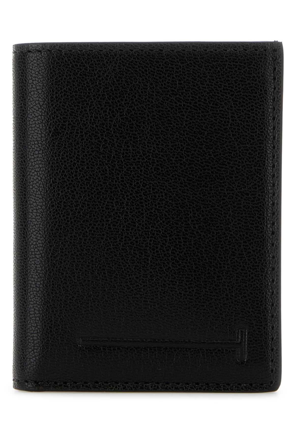 Black leather wallet