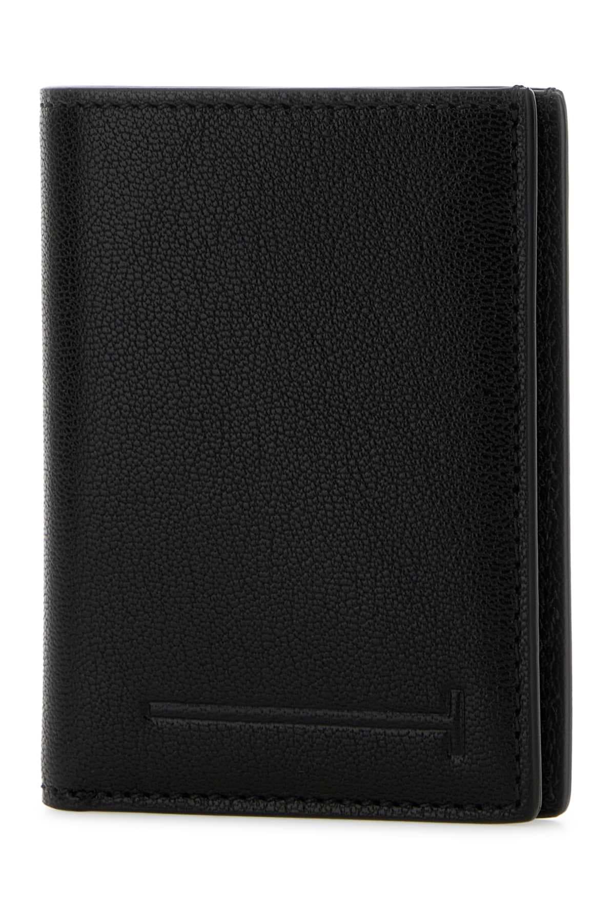 Black leather wallet - мініатюра 2