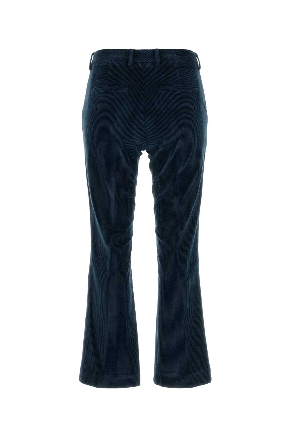 Blue stretch corduroy pant - мініатюра 2