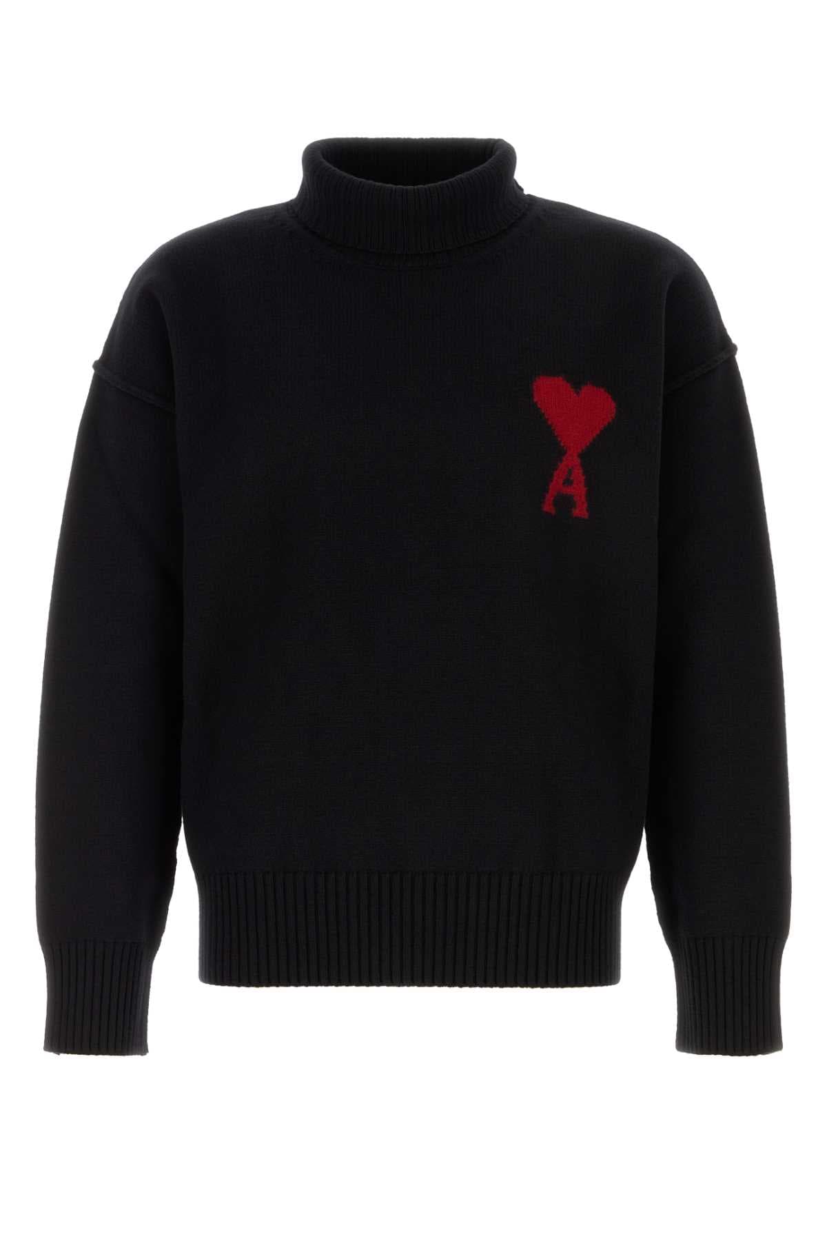 Black wool sweater