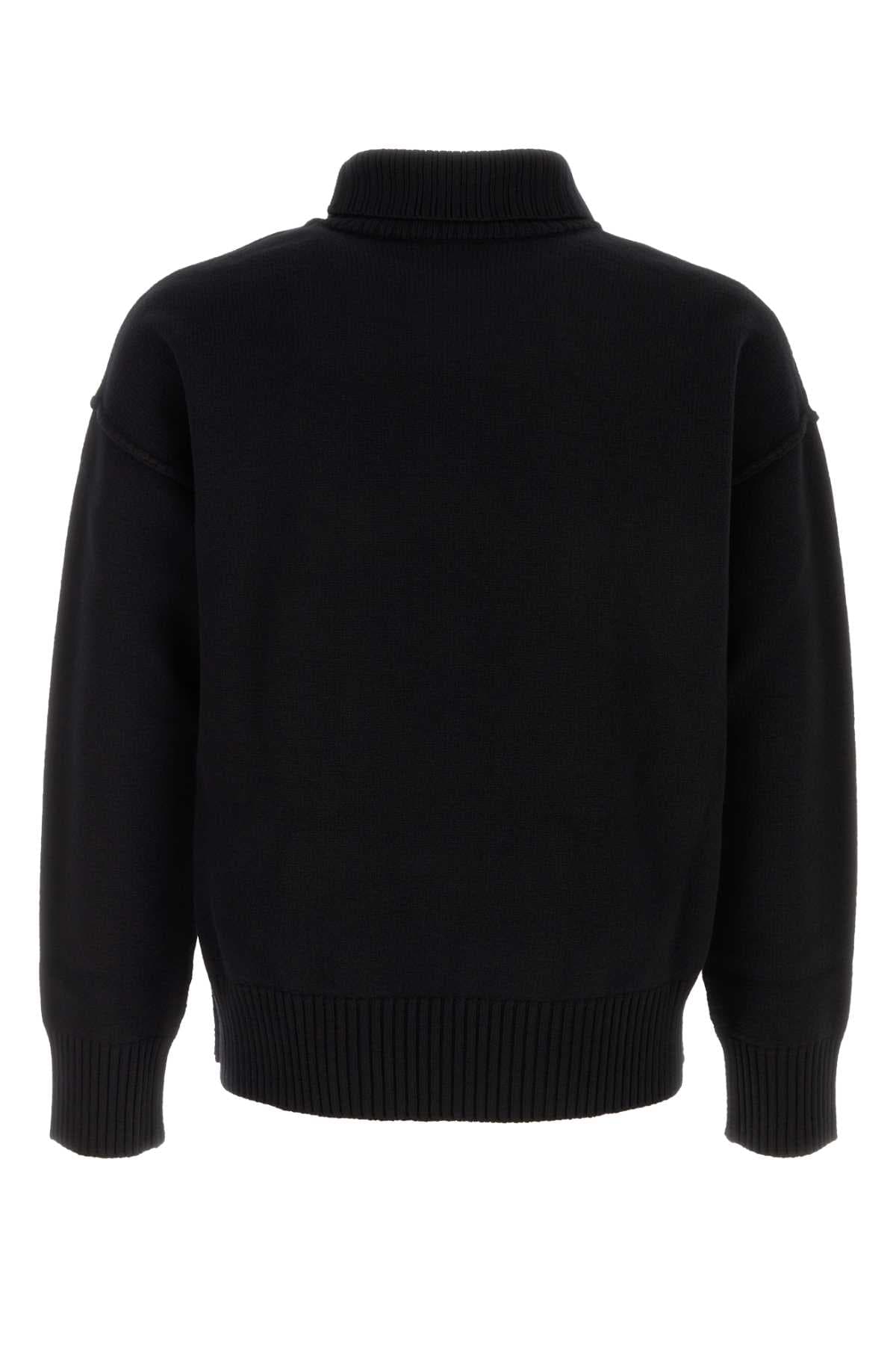 Black wool sweater - мініатюра 2