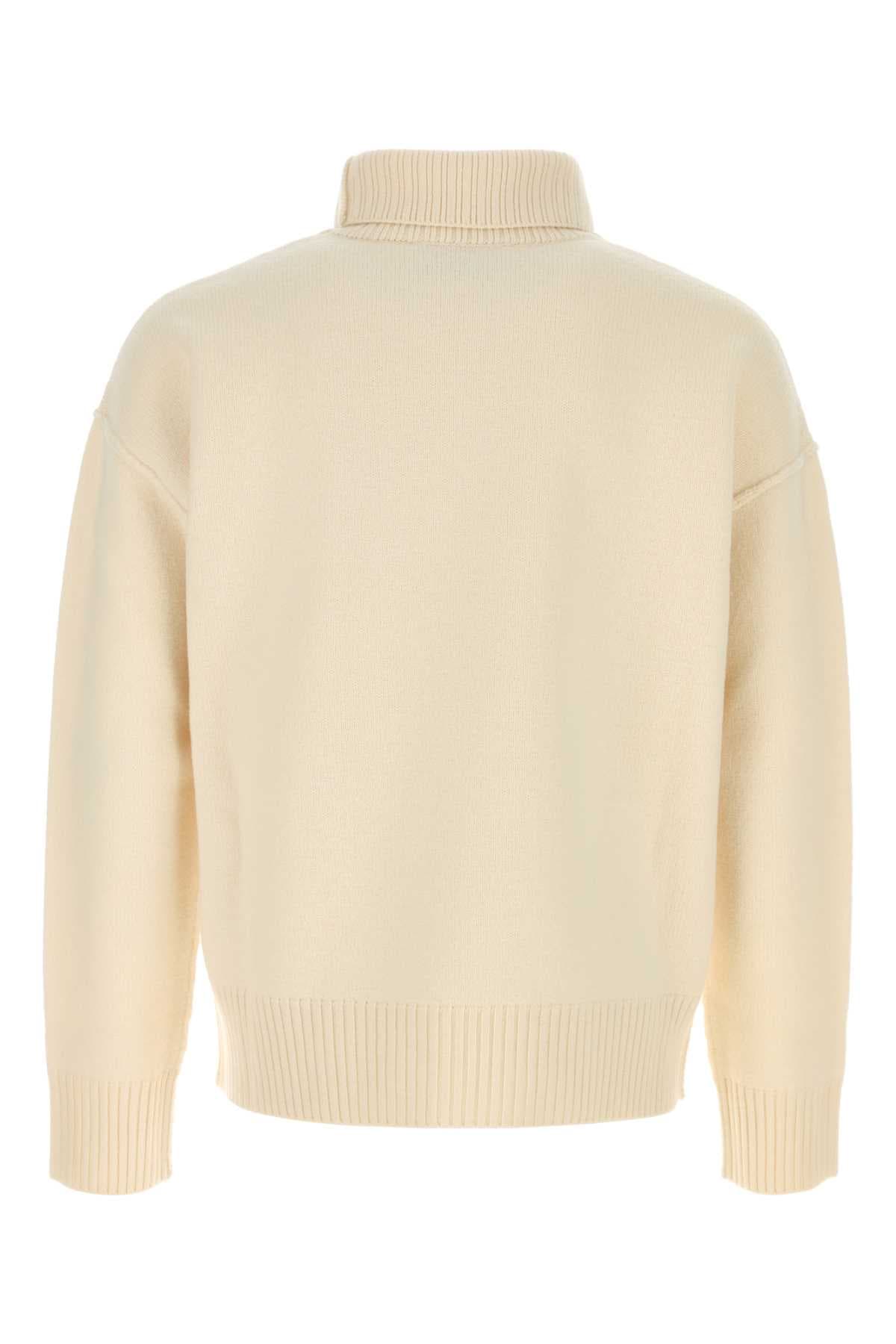 Ivory wool sweater - мініатюра 2