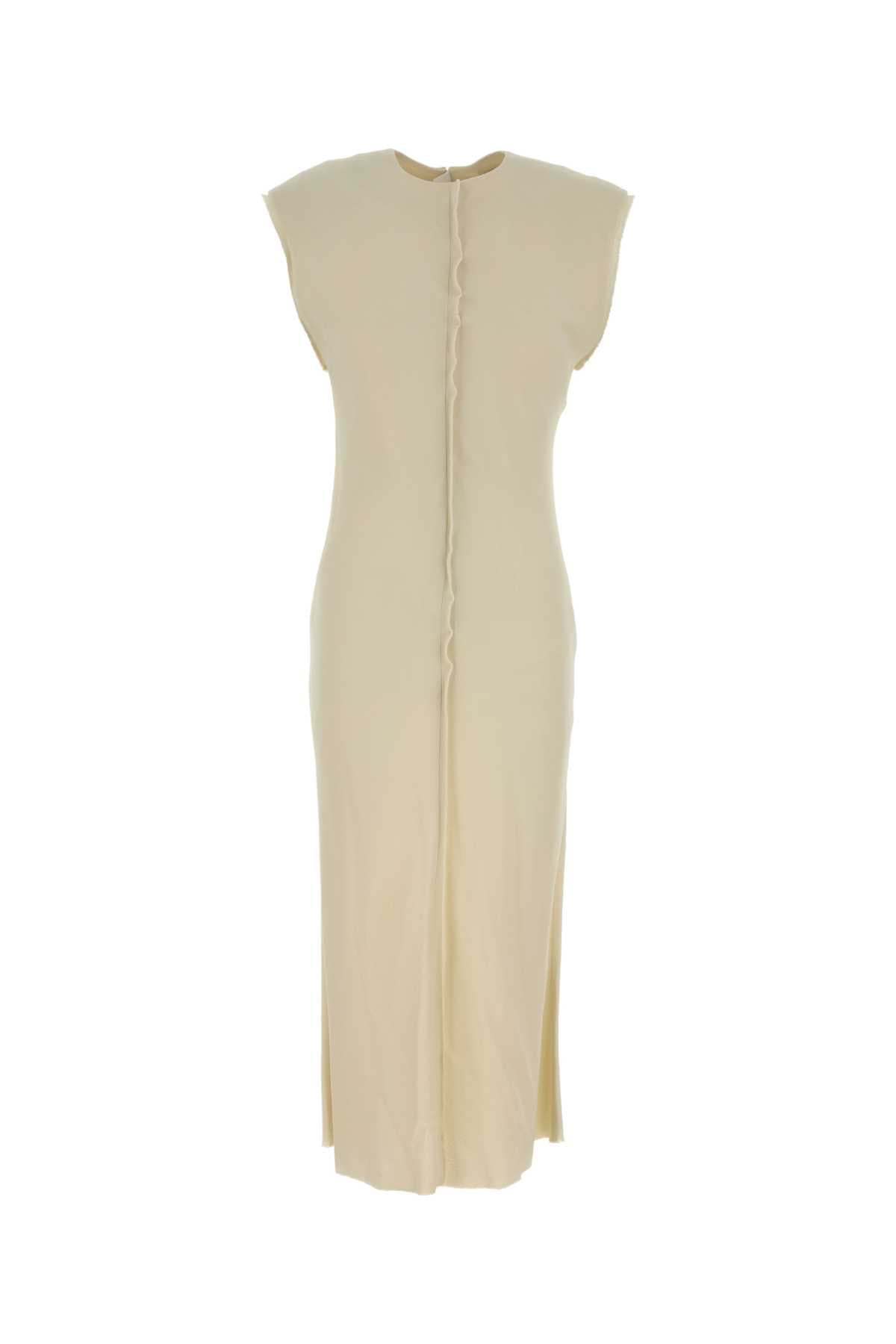 Cream stretch viscose dress