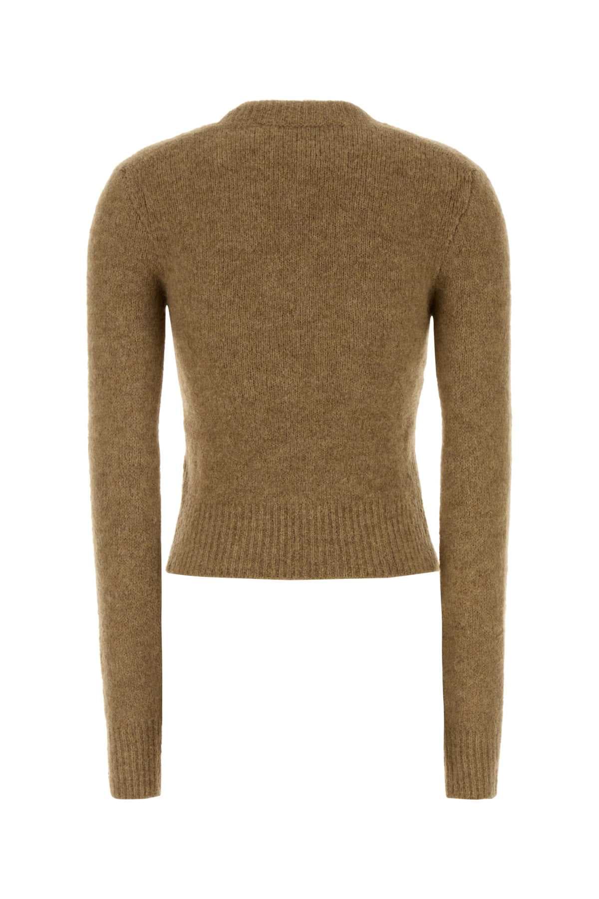 Camel stretch alpaca blend sweater - мініатюра 2