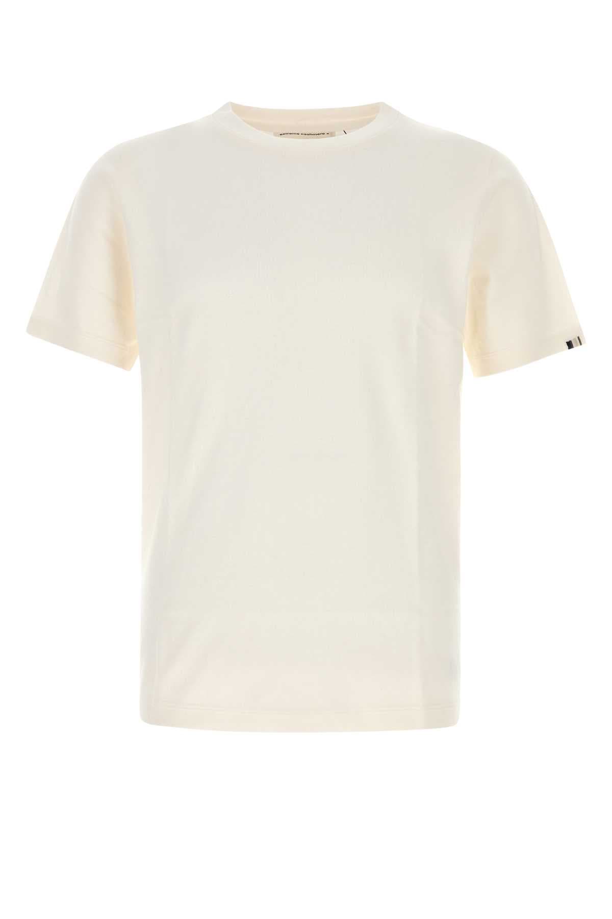 White cotton blend James t-shirt