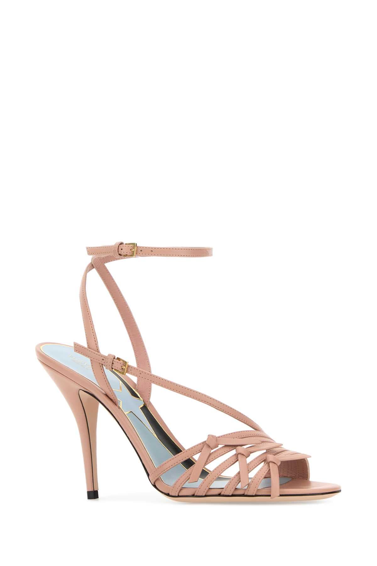 Pink nappa leather Nodine sandals - мініатюра 2