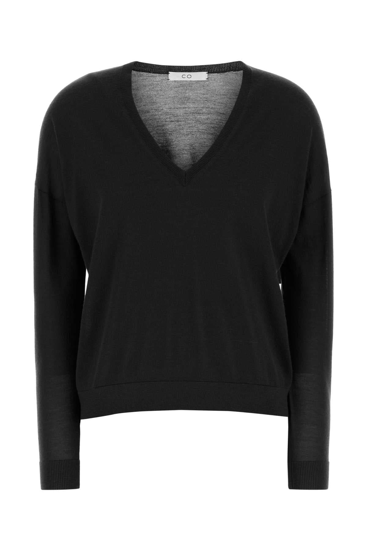 Black cashmere sweater