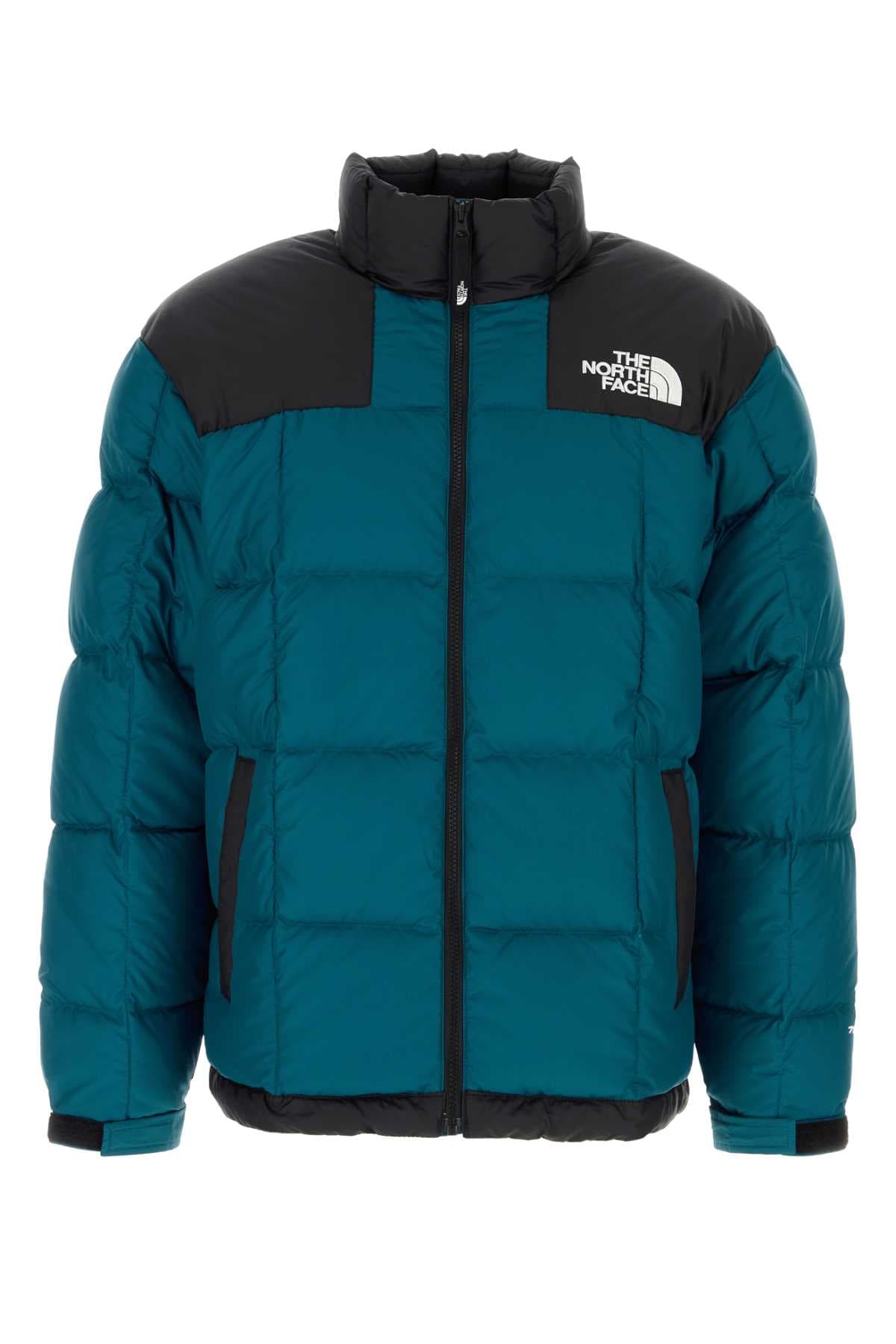 Petrol blue polyester Lhotse down jacket