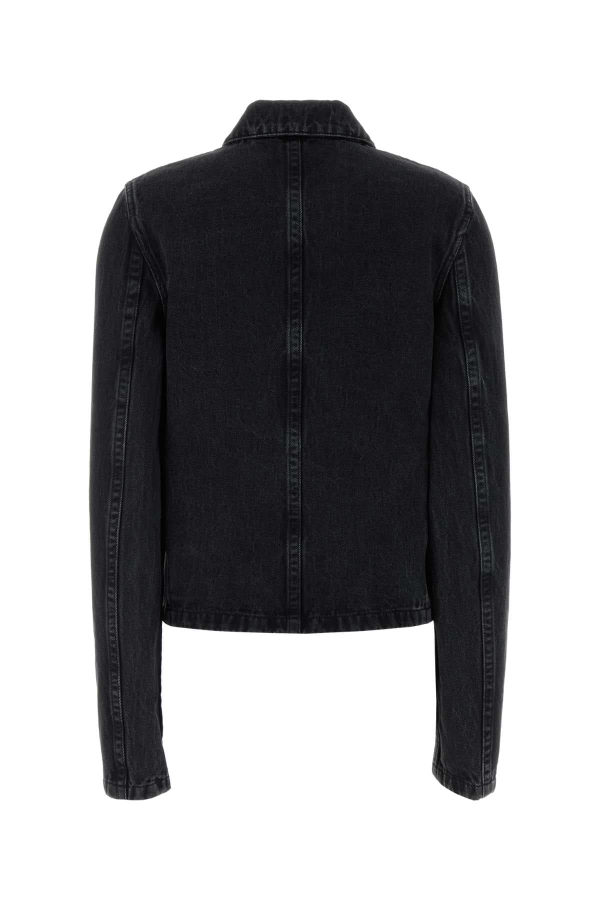 Black denim jacket - мініатюра 2