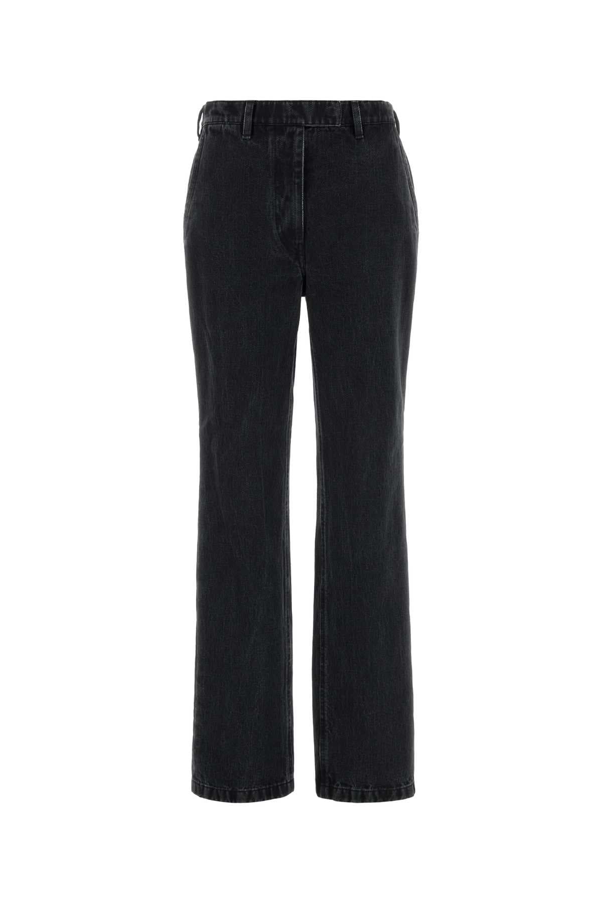 Black denim jeans
