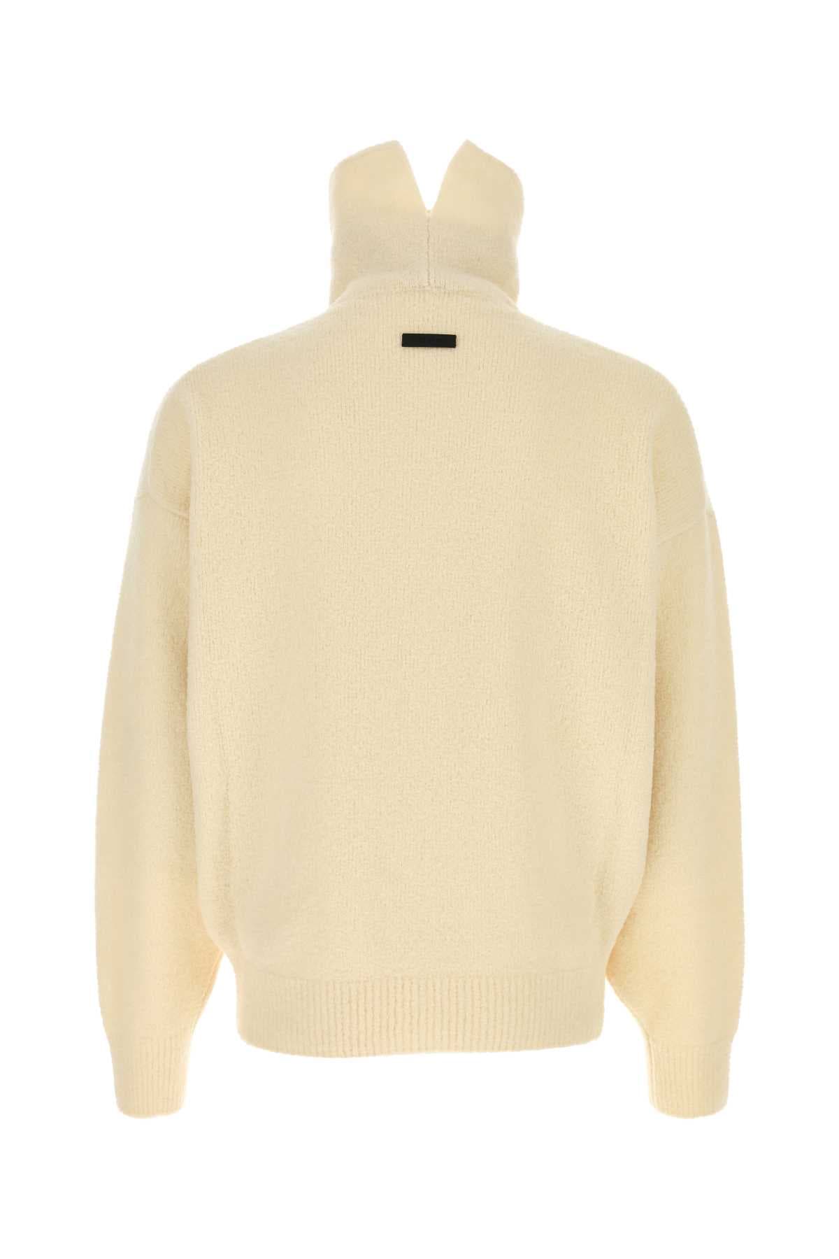 Cream wool blend sweater - мініатюра 2