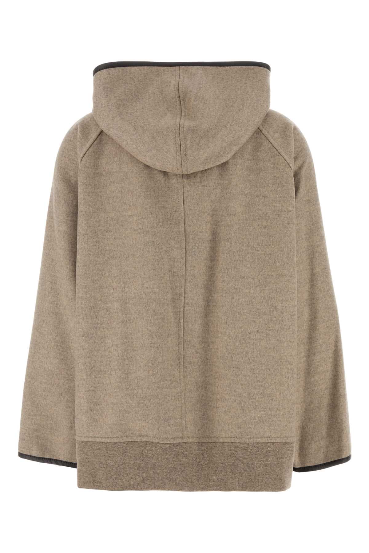 Cappuccino wool blend jacket - мініатюра 2
