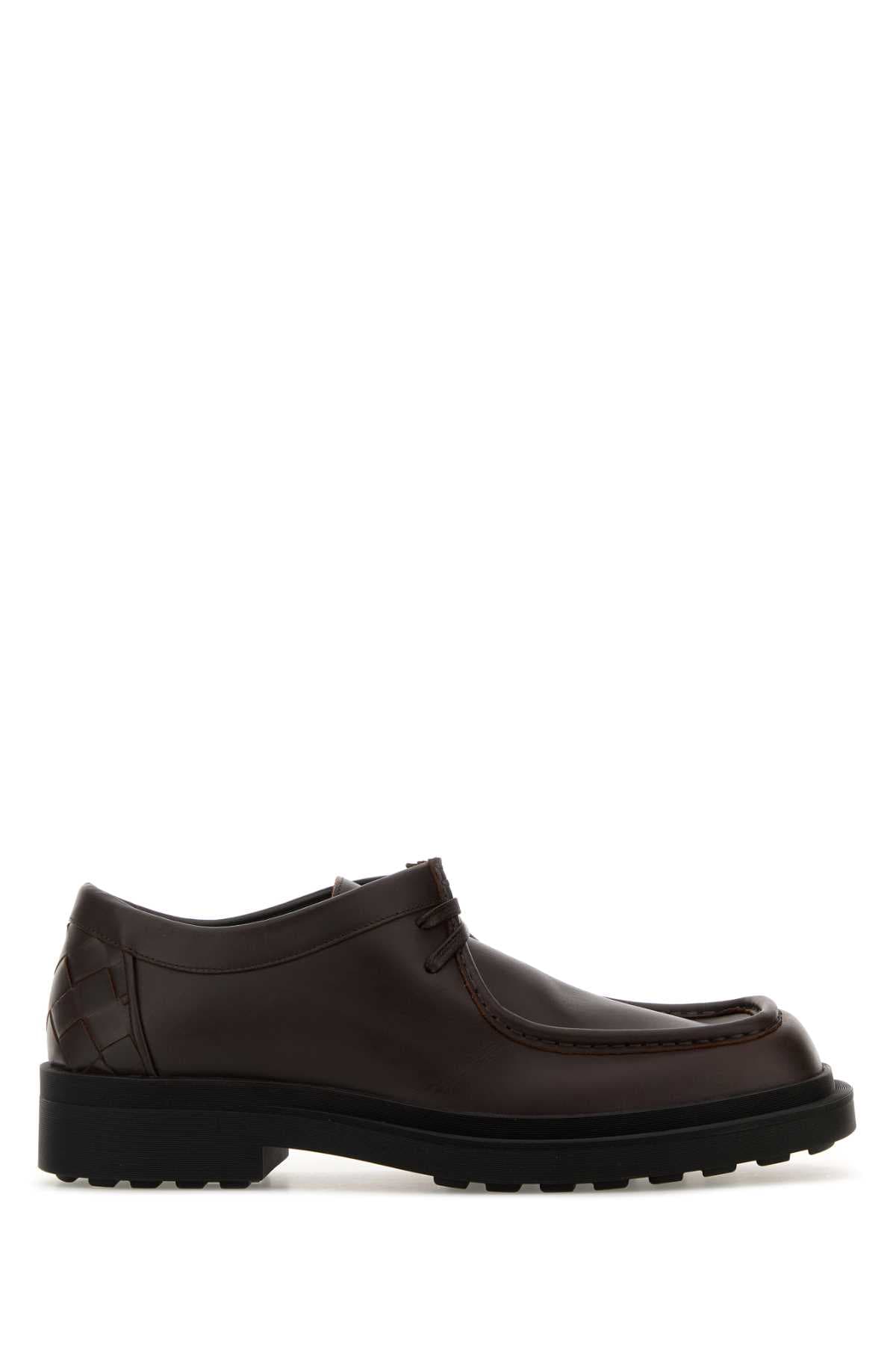Dark brown leather Ben lace-up shoes