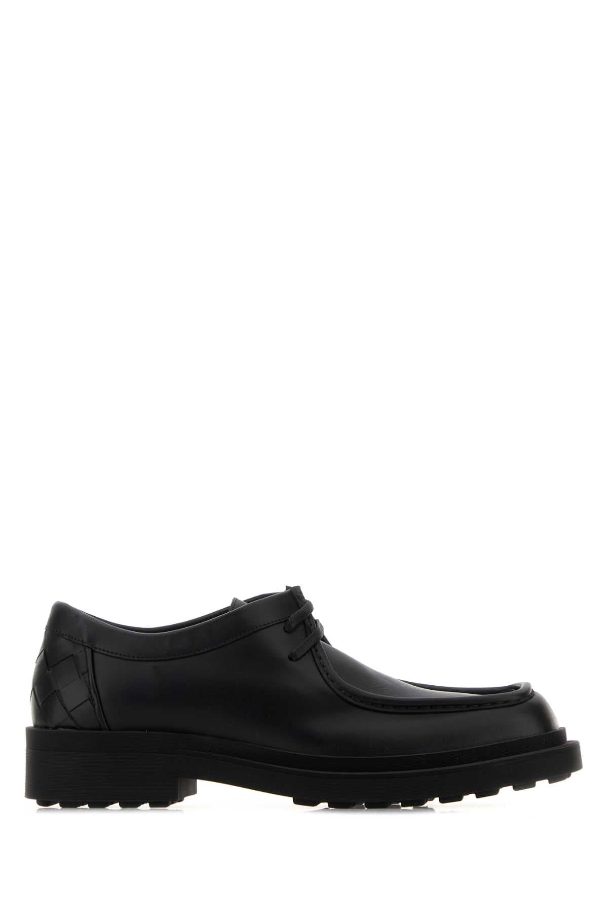 Black leather Ben lace-up shoes
