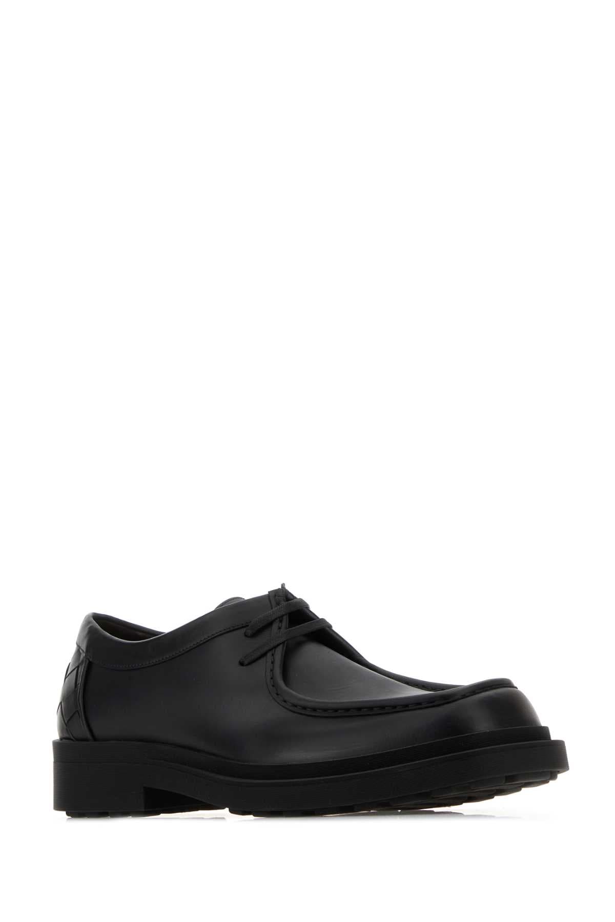 Black leather Ben lace-up shoes - мініатюра 2