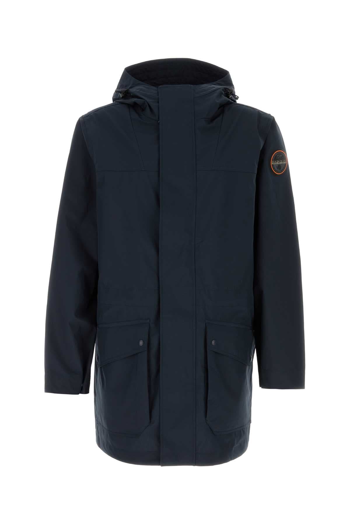 Dark blue polyester A-Pilloz windbreaker