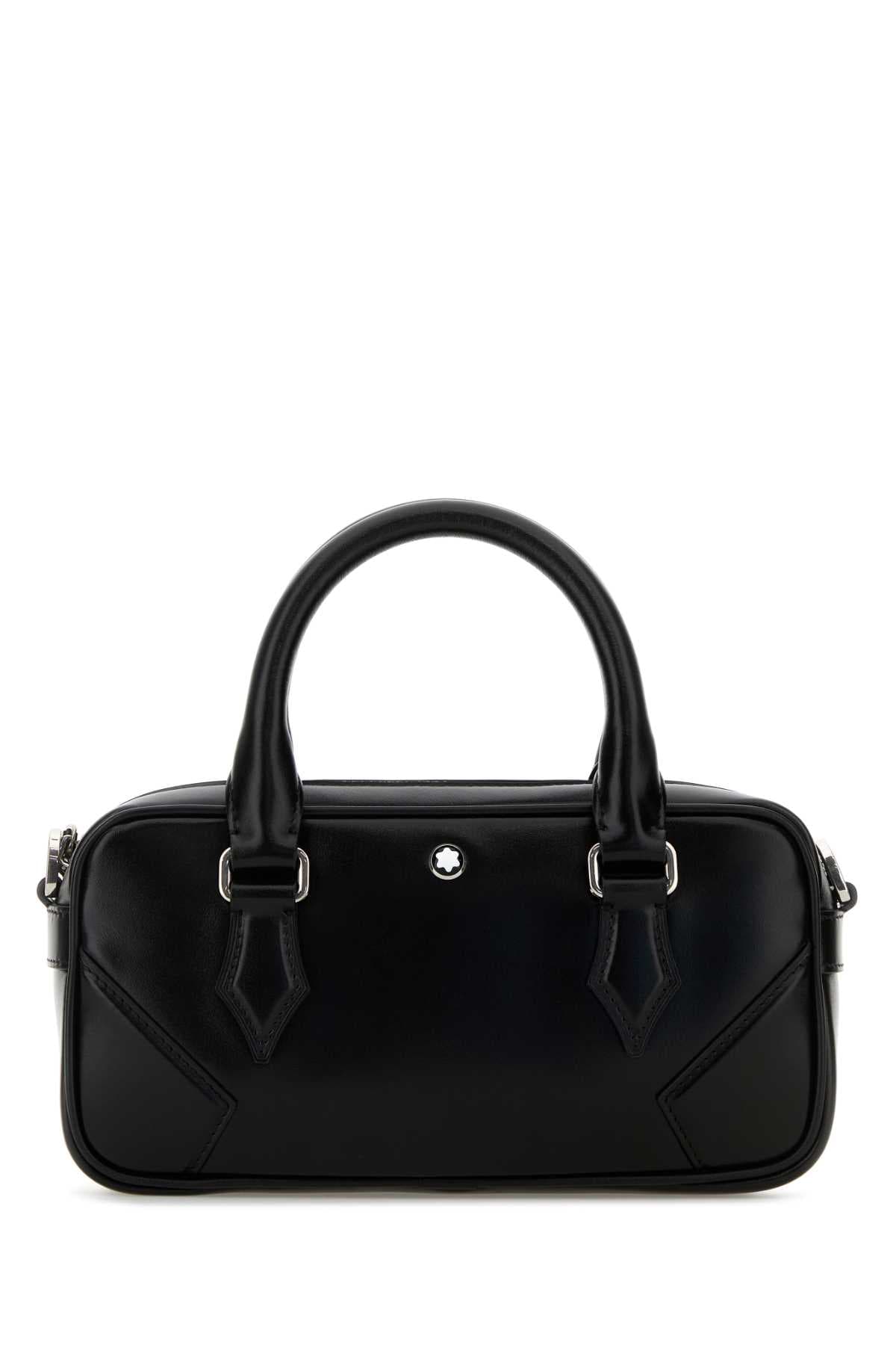 Black leather small Bowling handbag