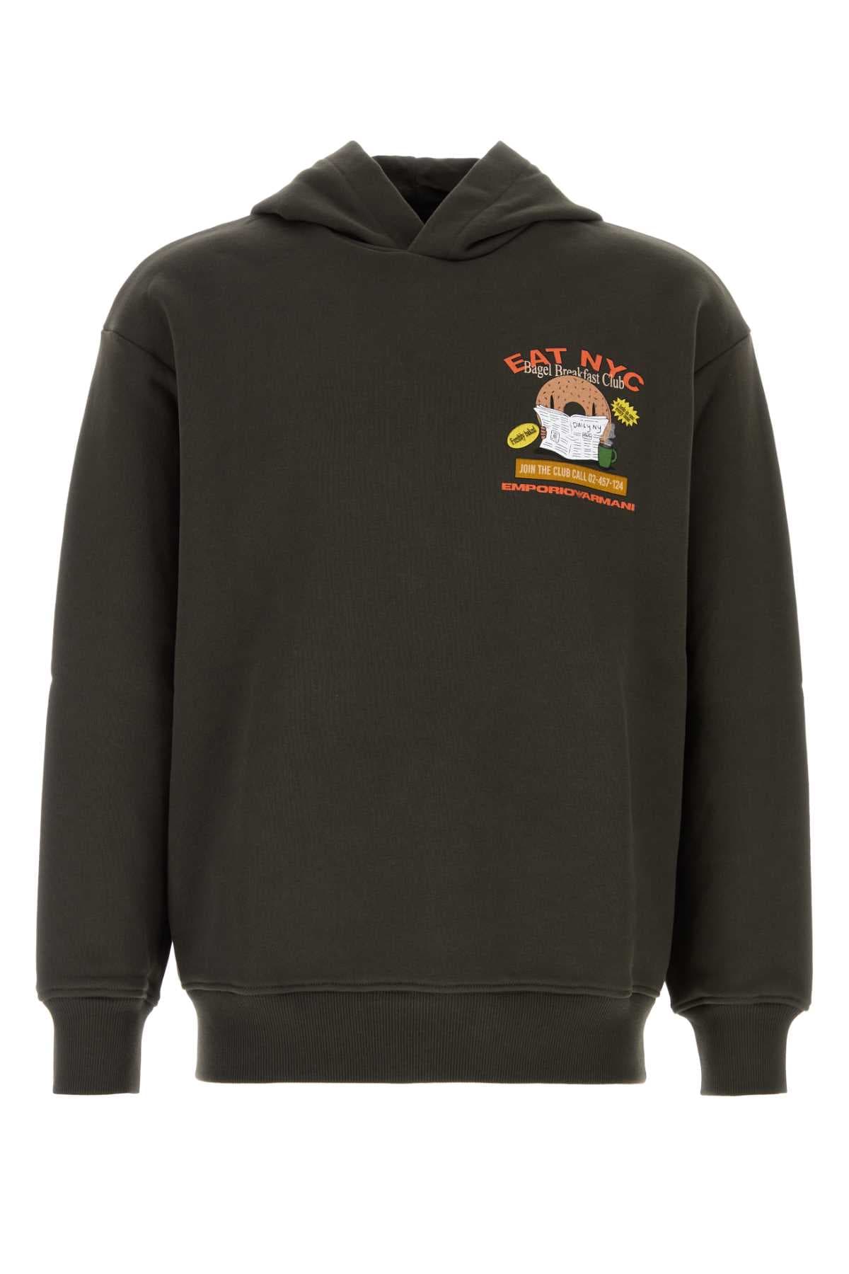 Charcoal cotton sweatshirt