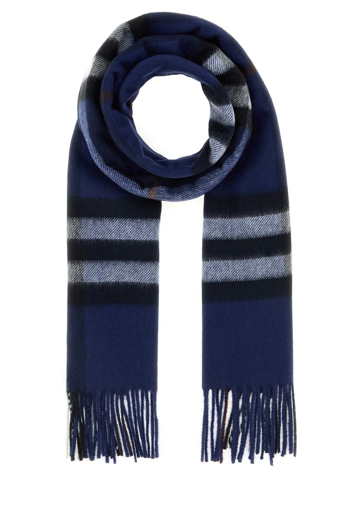 Embroidered cashmere scarf