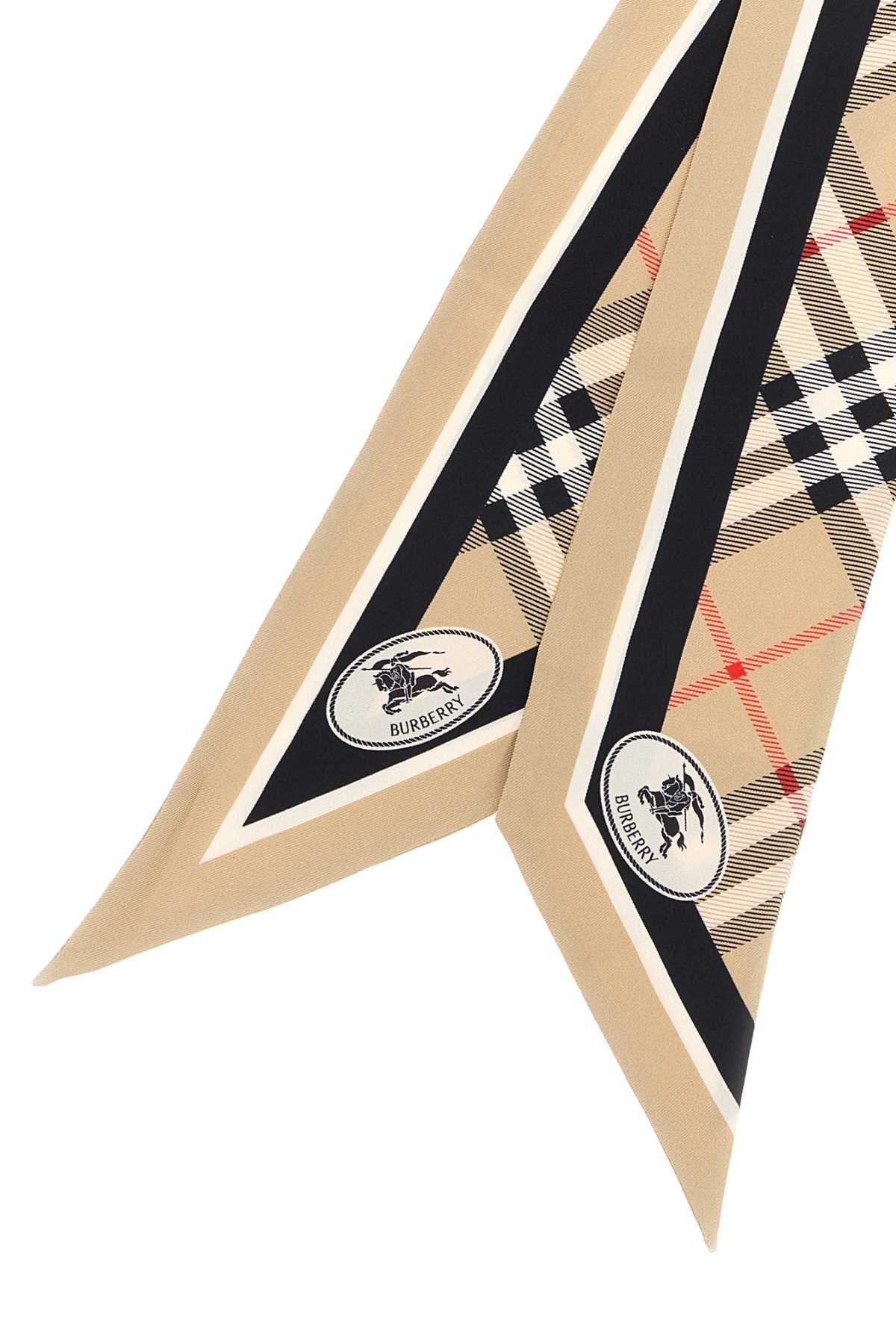 Embroidered silk foulard - мініатюра 2