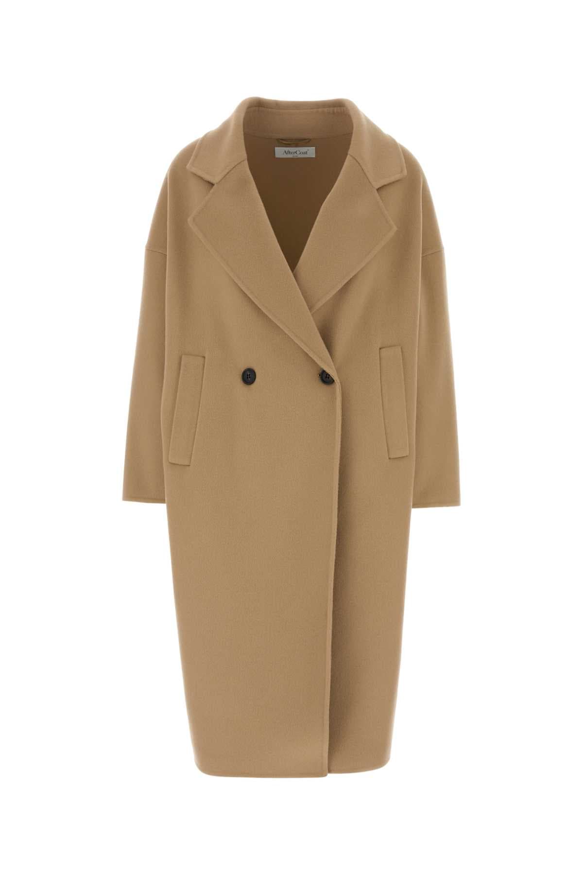 Camel wool blend coat