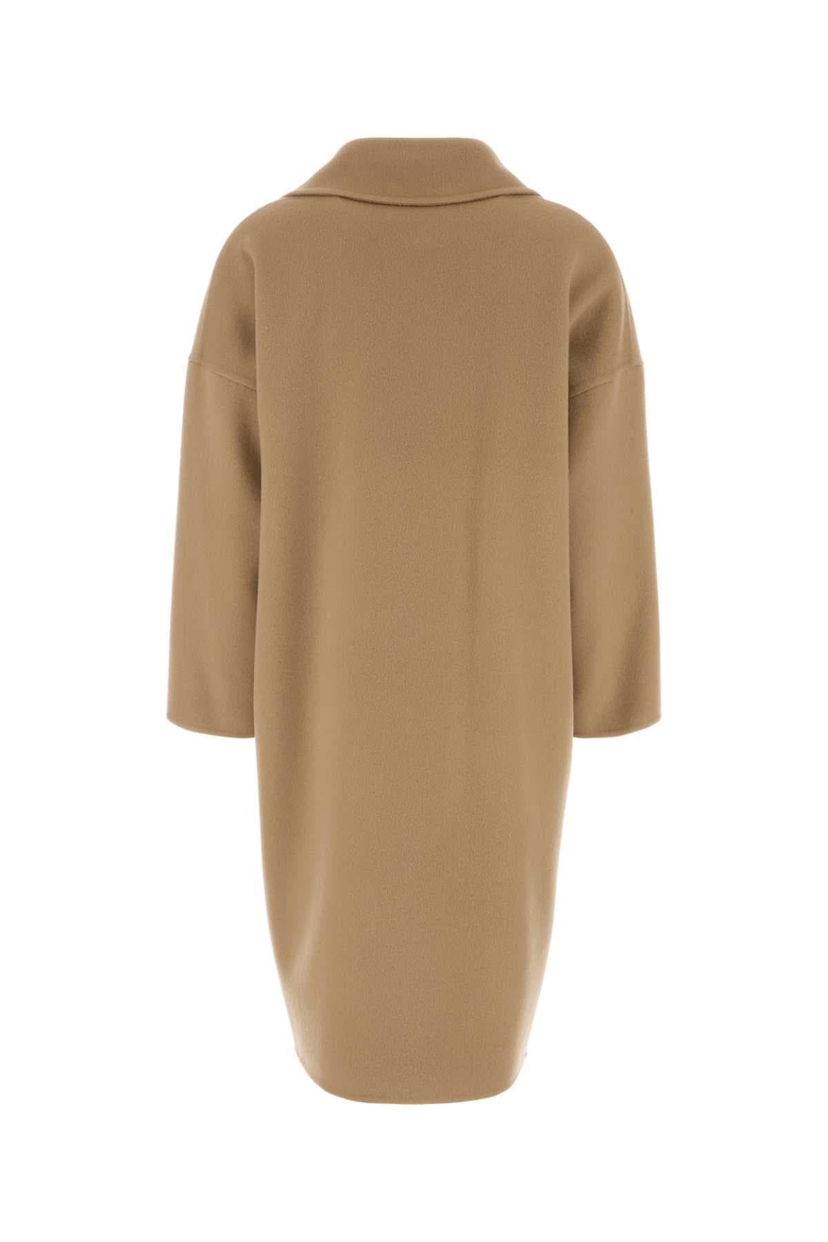 Camel wool blend coat - мініатюра 2