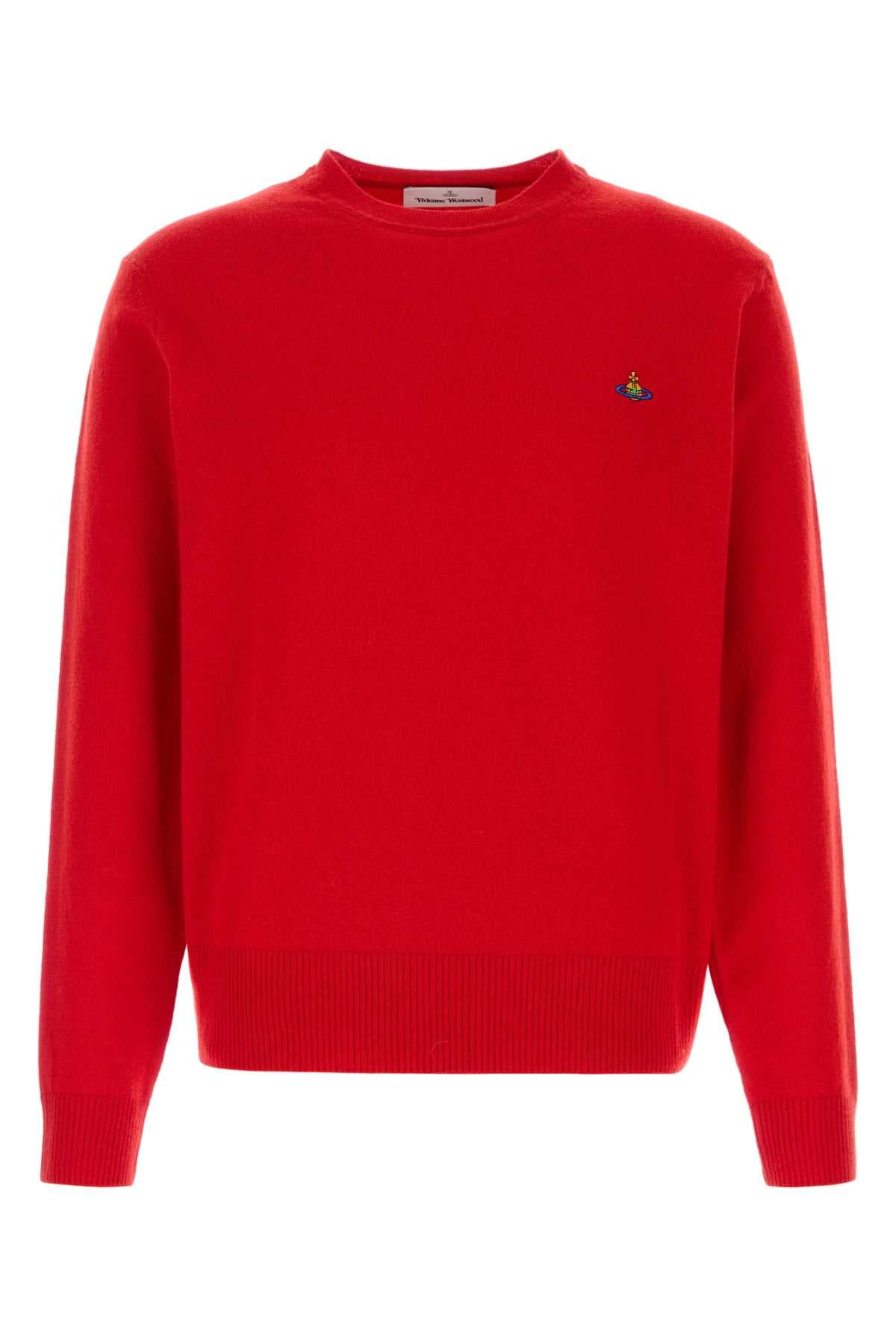 Red wool blend Alex sweater