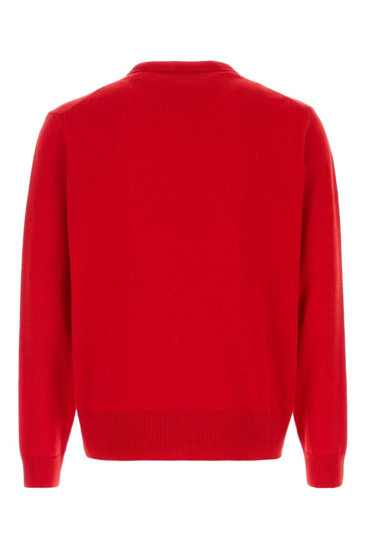 Red wool blend Alex sweater - мініатюра 2
