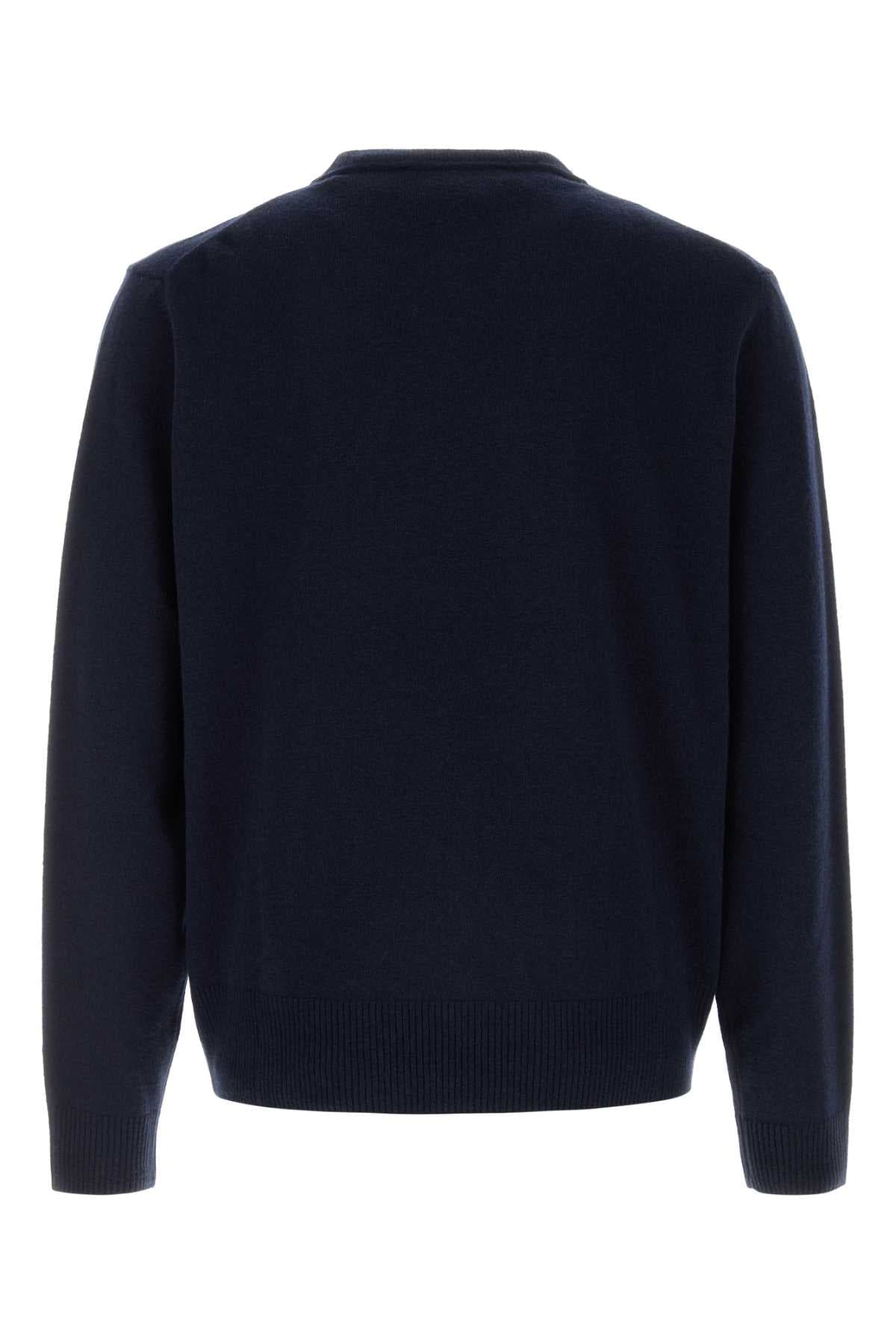 Midnight blue wool blend Alex sweater - мініатюра 2