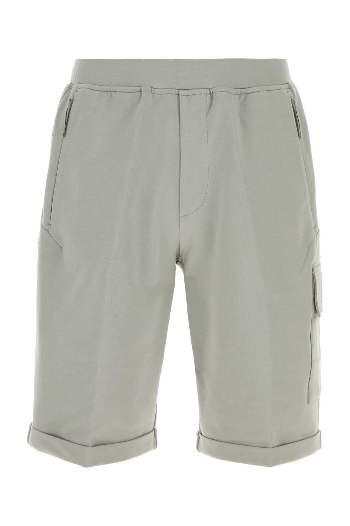 Grey stretch cotto bermuda shorts
