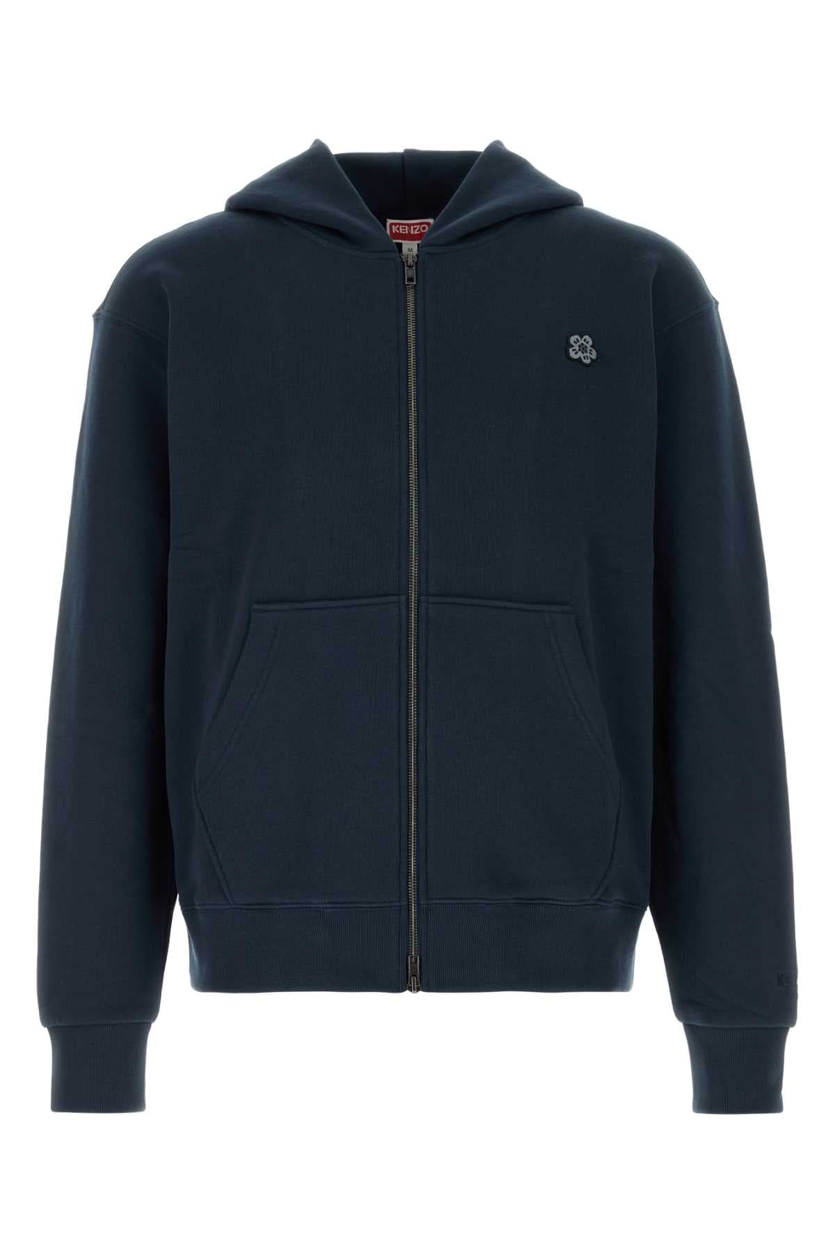Navy blue cotton sweatshirt