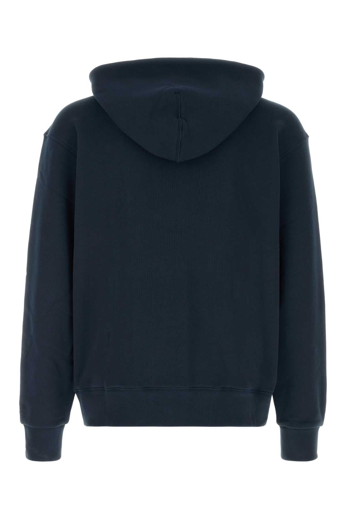 Navy blue cotton sweatshirt - мініатюра 2