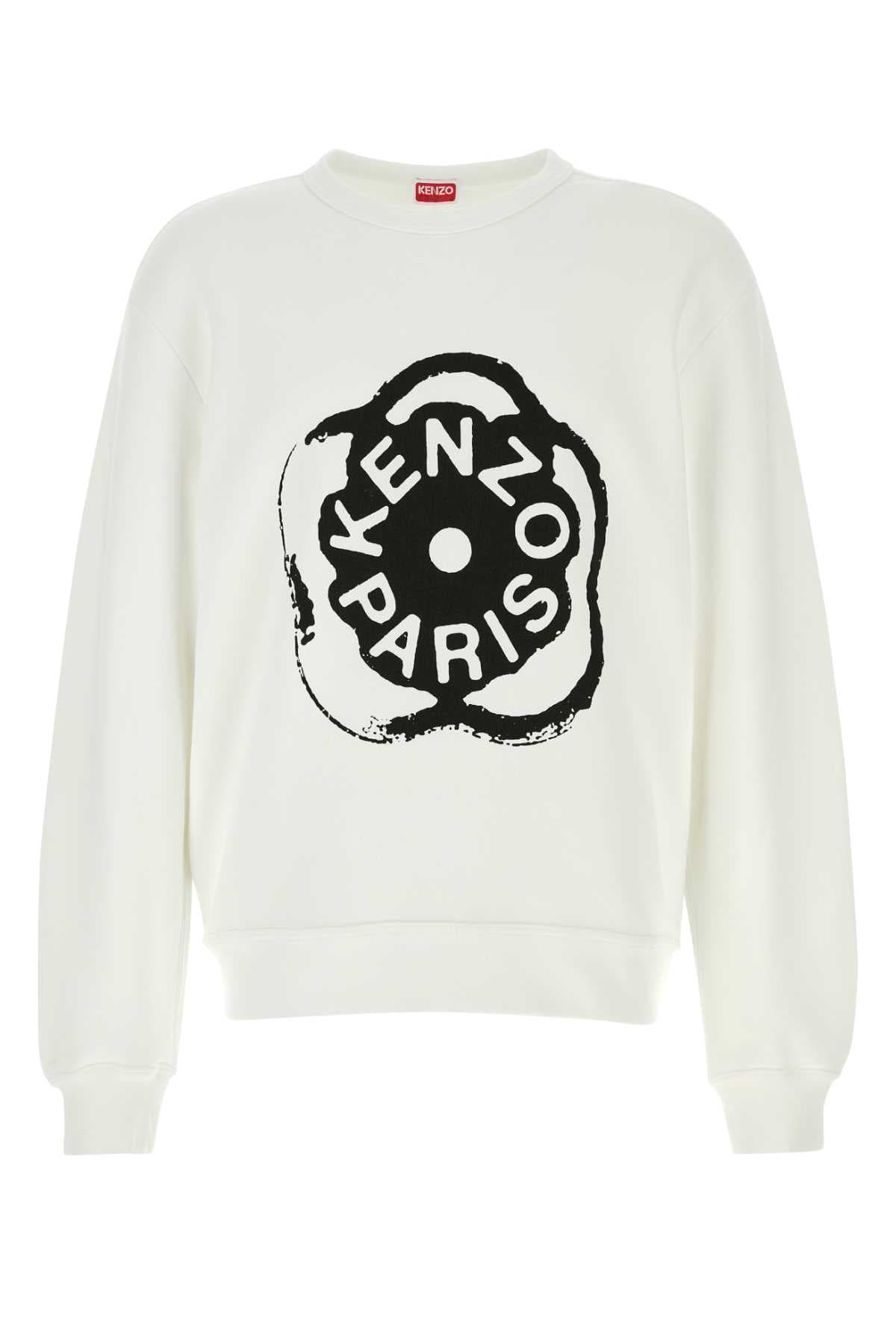 White cotton sweatshirt